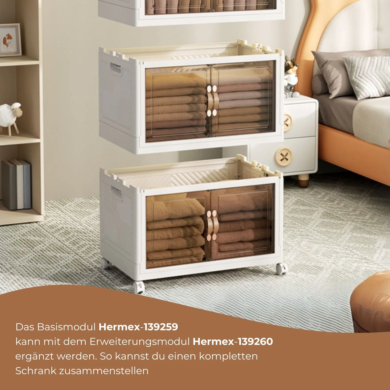 Basismodul 45 Vorratsschrank Faltbox Haushaltsschrank Rollkommode - Image 7