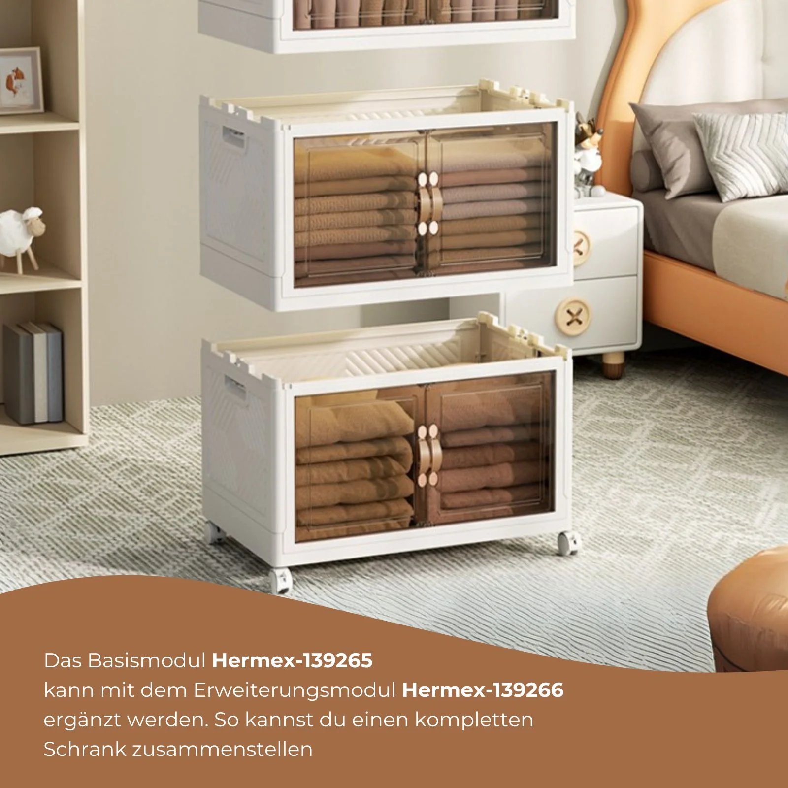 Basismodul 75 Vorratsschrank Faltbox Haushaltsschrank Rollkommode - Image 7