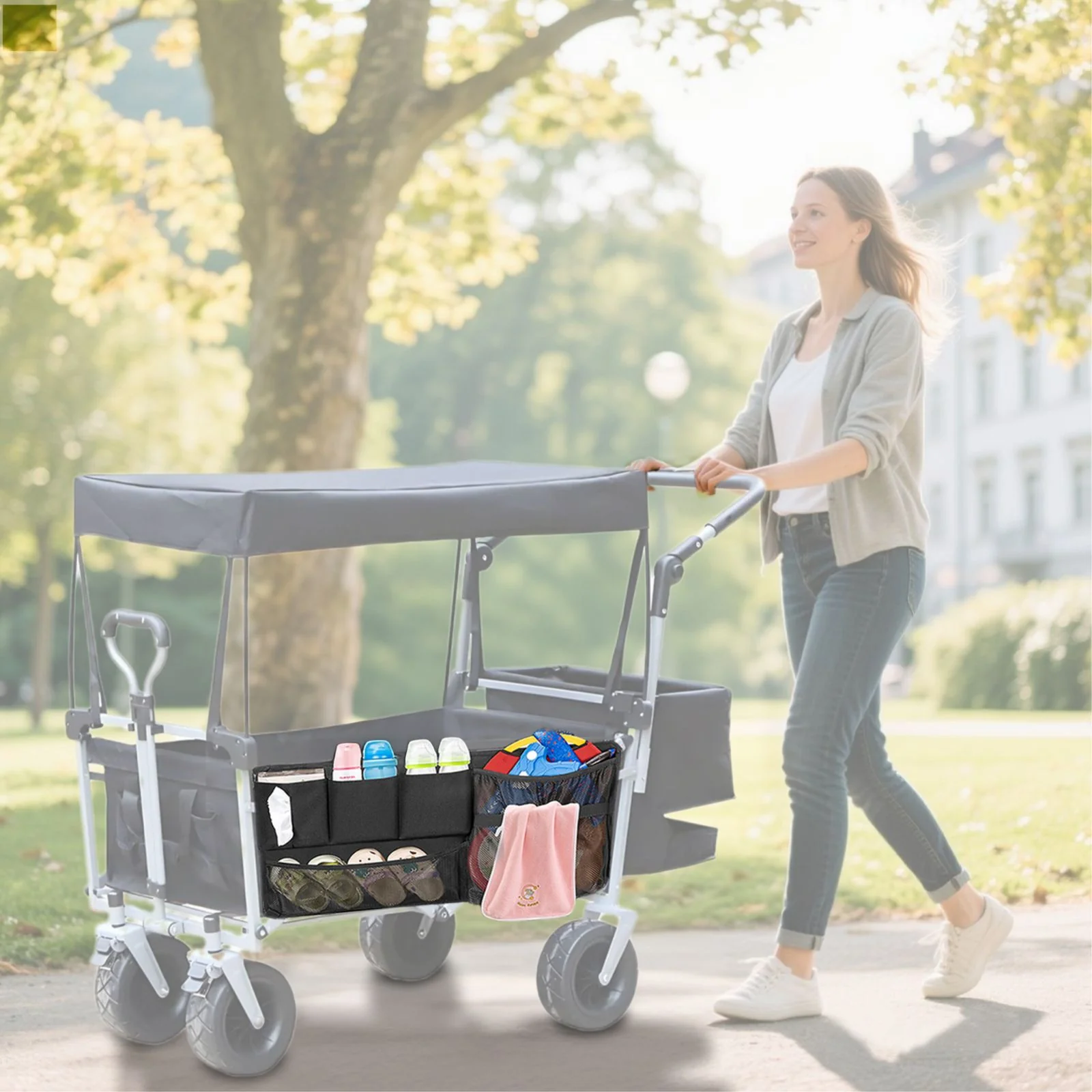 Aufbewahrungstasche für Bollerwagen 126073 Zusatztasche Seitentasche - Image 2