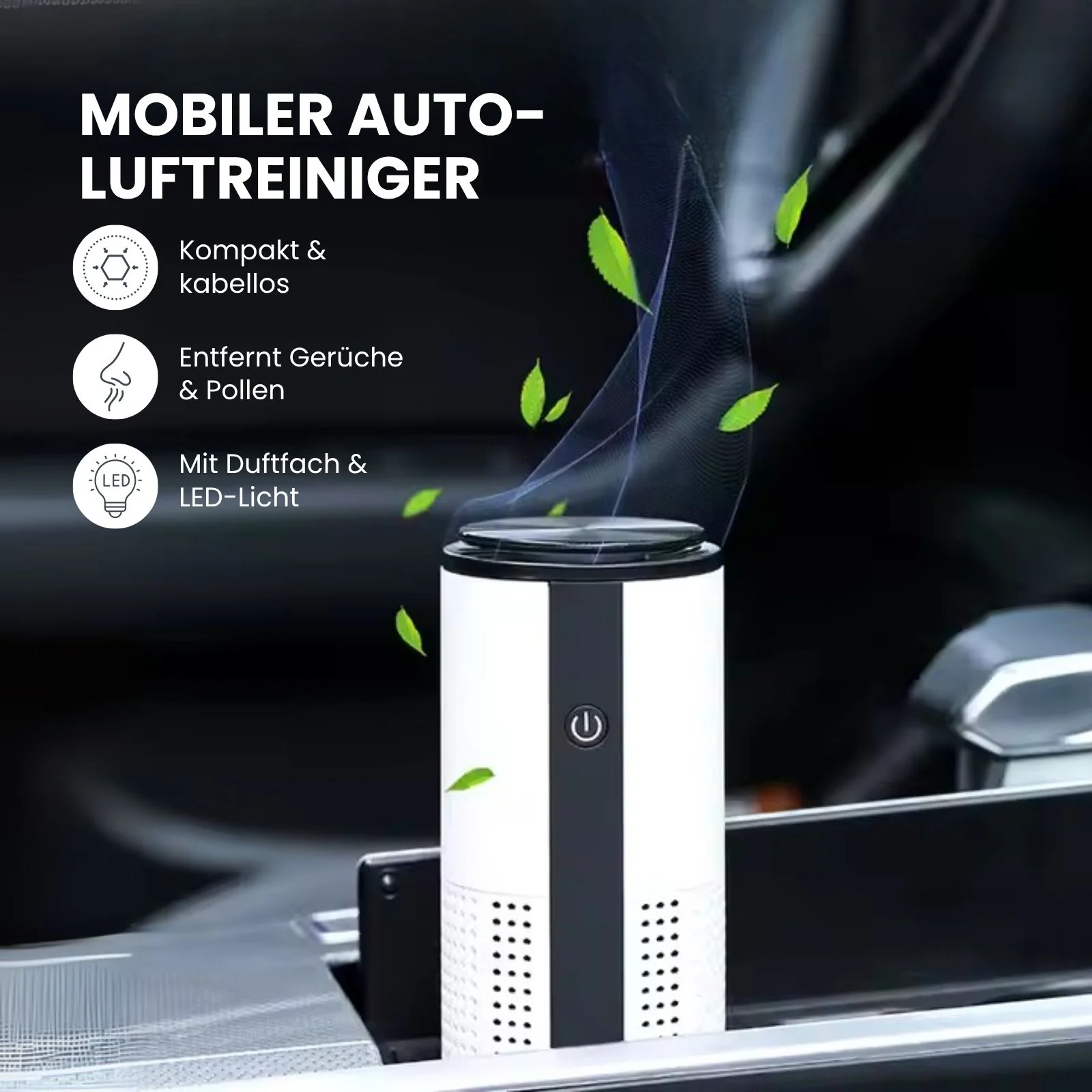 Auto-Luftreiniger Mini-Luftreiniger Mobiler Luftfilter Luftionisator - Image 2
