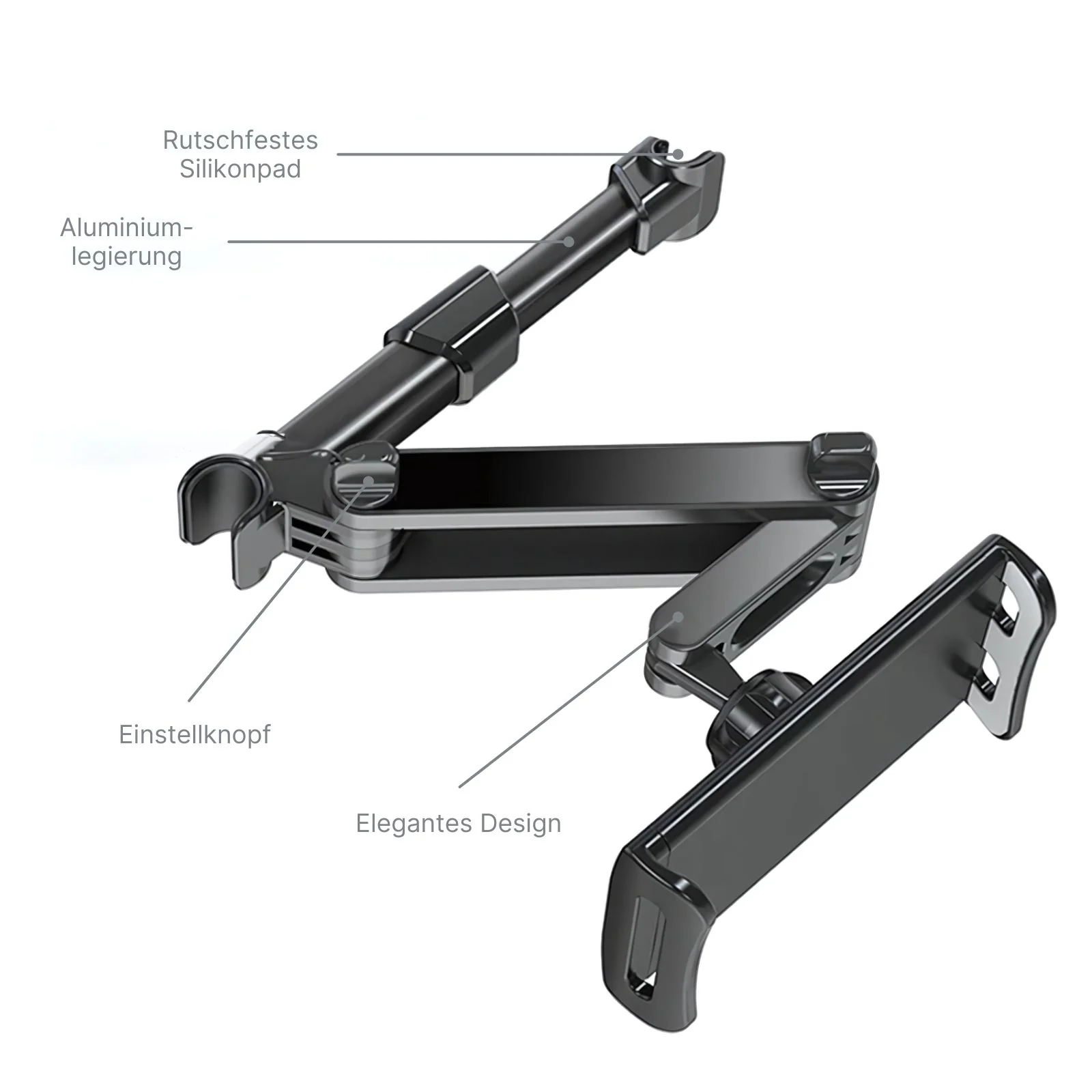 Auto-Tablelthalter Kopfstützenhalterung für Tablet Tablethalterung Handyhalterung - Image 3
