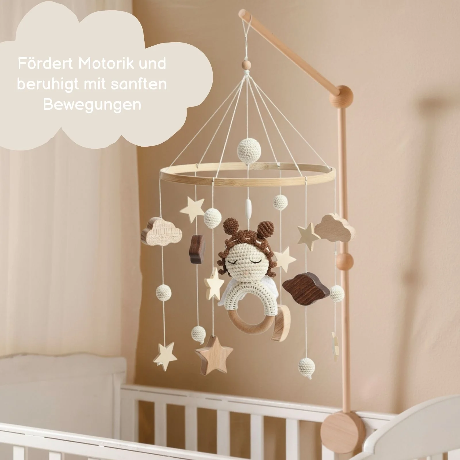 Babymobile Engel Hängemobile Mobile Babyspielzeug Schlafmobile - Image 2