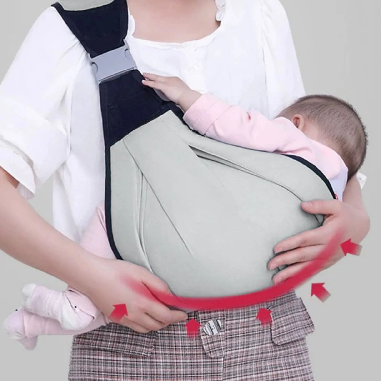 Babytragetuch Babytragehilfe Baby Tragegurt Baby Trageschlinge - Image 3