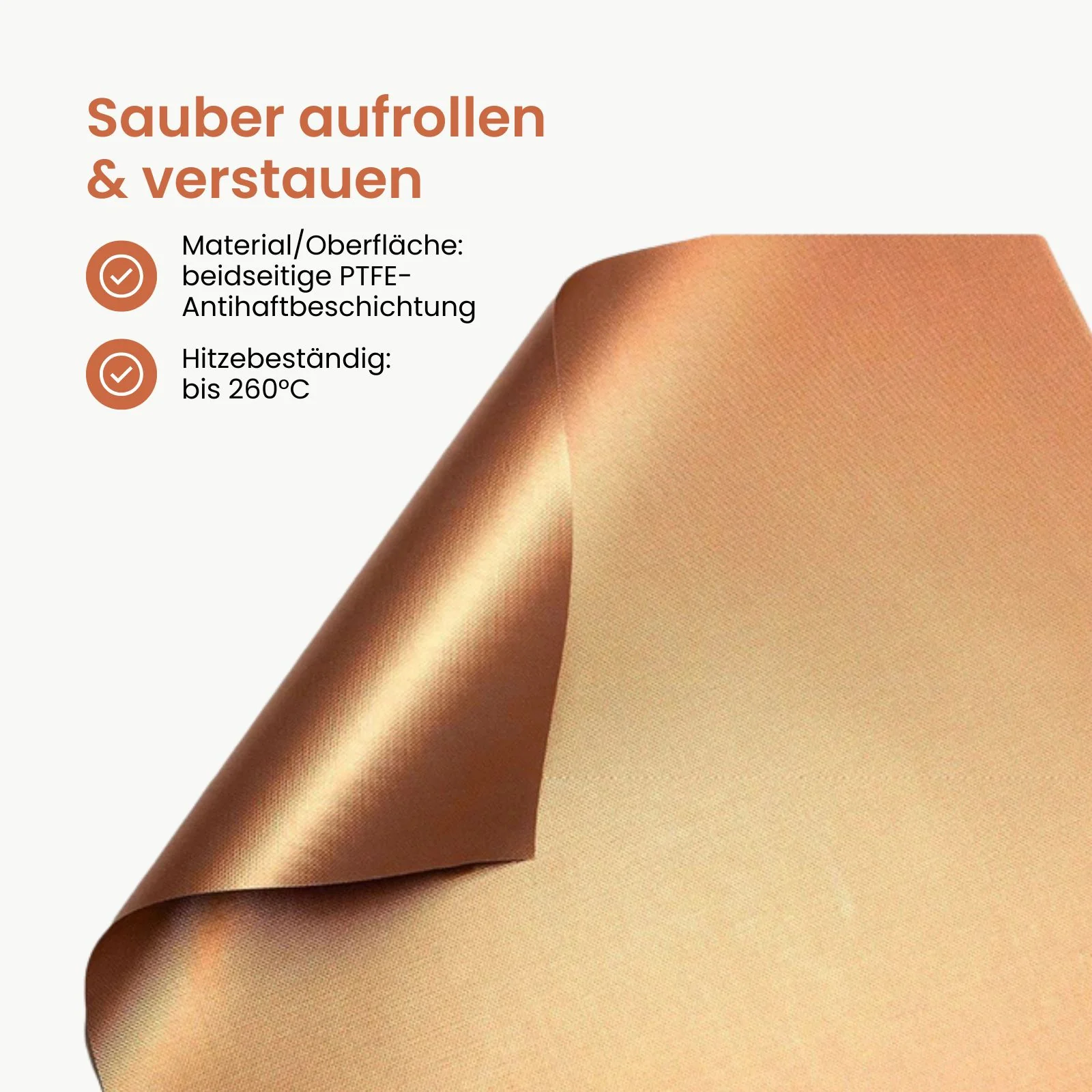 Backmatte Antihaft-Backmatte Dauerbackfolie Backunterlage Backfolie - Image 4