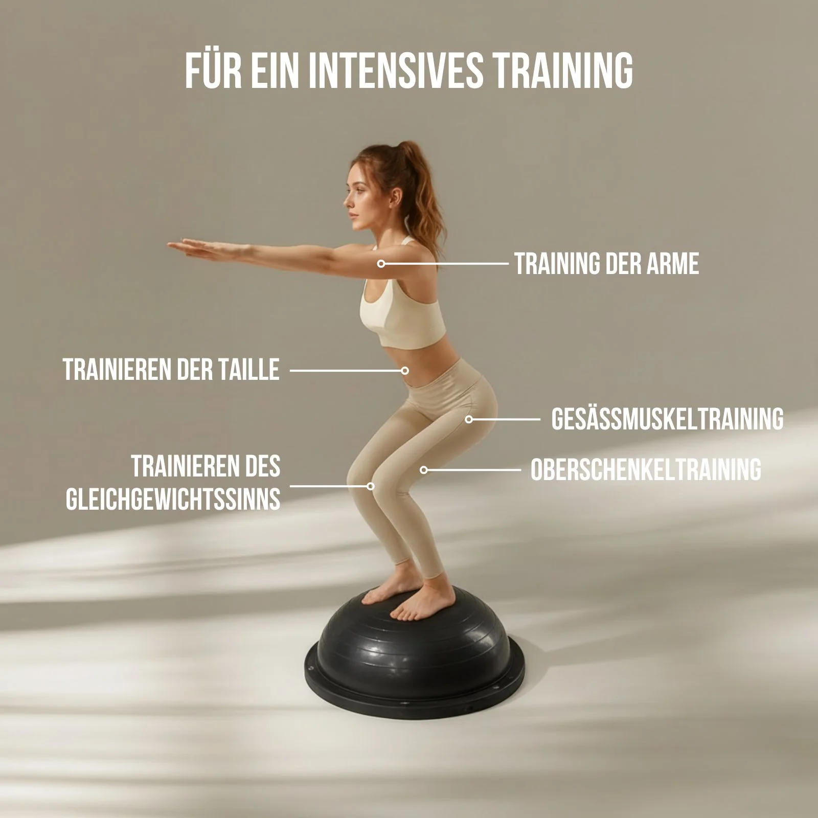 Balanceball Gleichgewichtsball Gymnastikball-Halbkugel Balancetrainer - Image 6