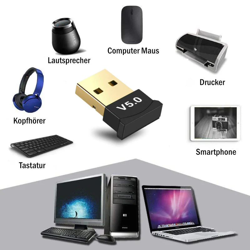 Bluetooth 5.0 Adapter Dongle Bluetooth-Stecker - Image 4