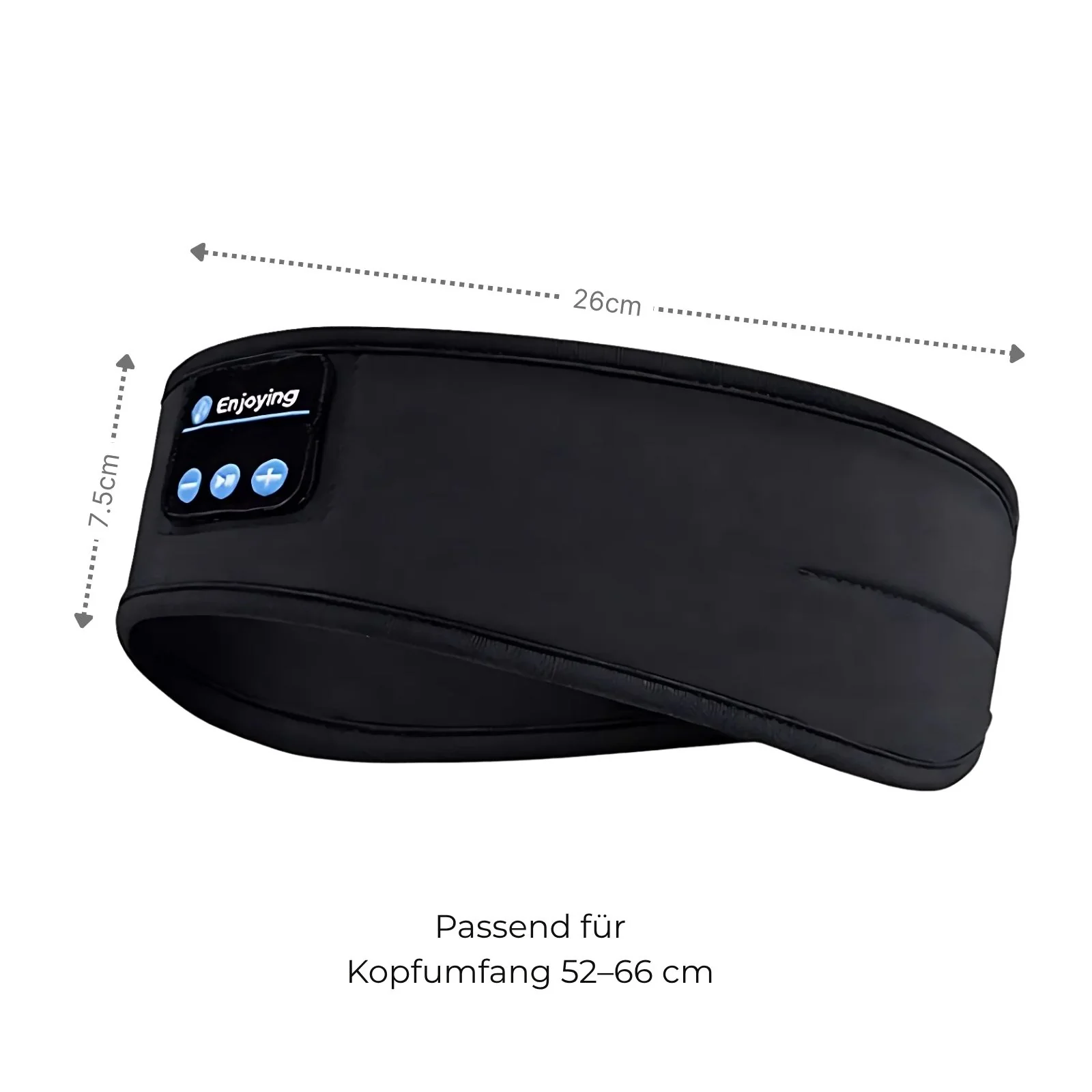 Bluetooth Schlafmaske Kopfband mit Stereo Kopfhörern Augenmaske - Image 6