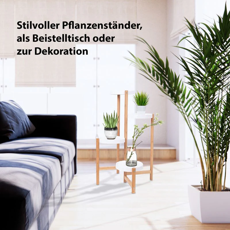 Blumenständer Pflanzen Ständer Regal Halter Treppe Gestell Blumentisch - Image 2