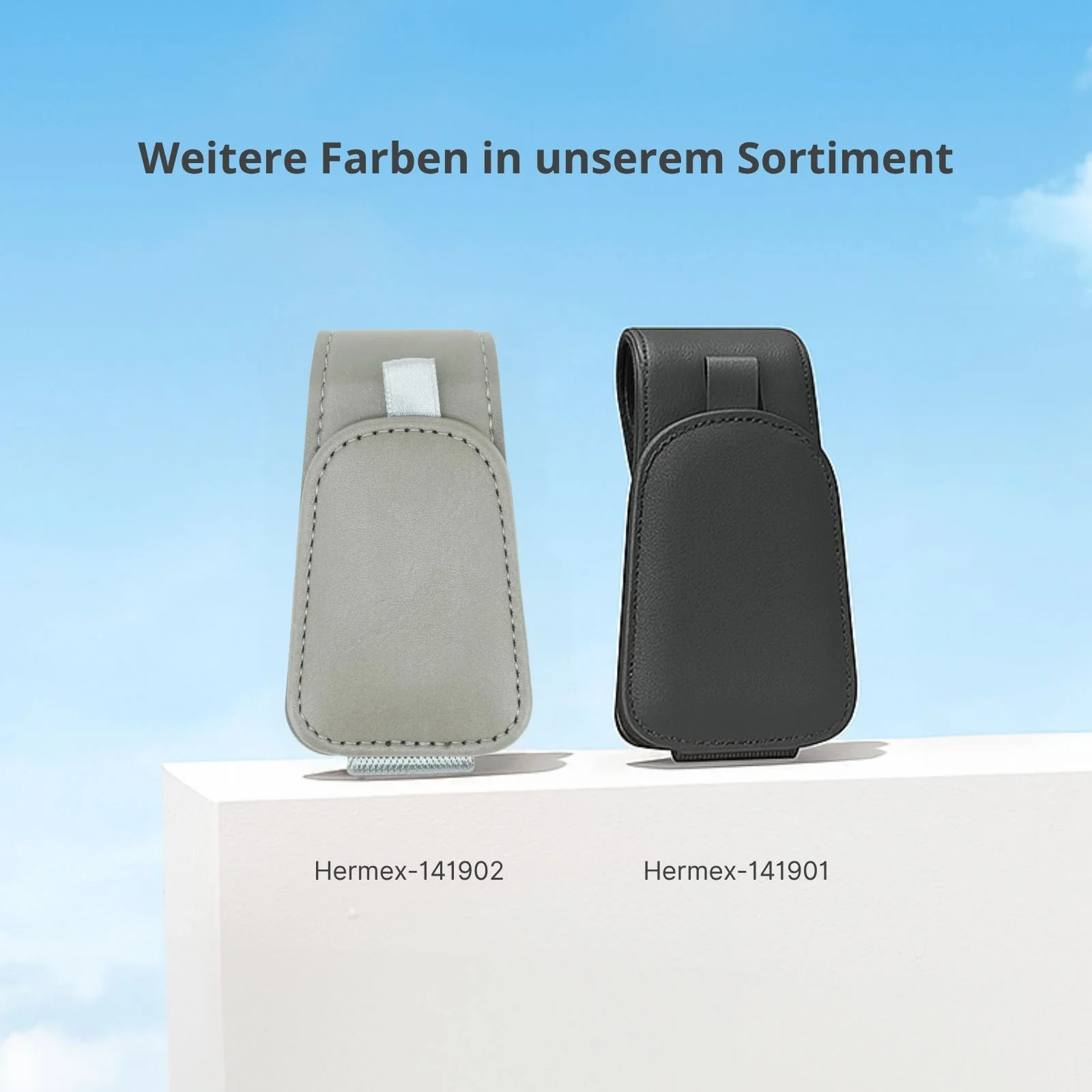 Brillenablage fürs Auto Sonnenblende-Clip Sonnenbrillenhalter Etui - Image 7