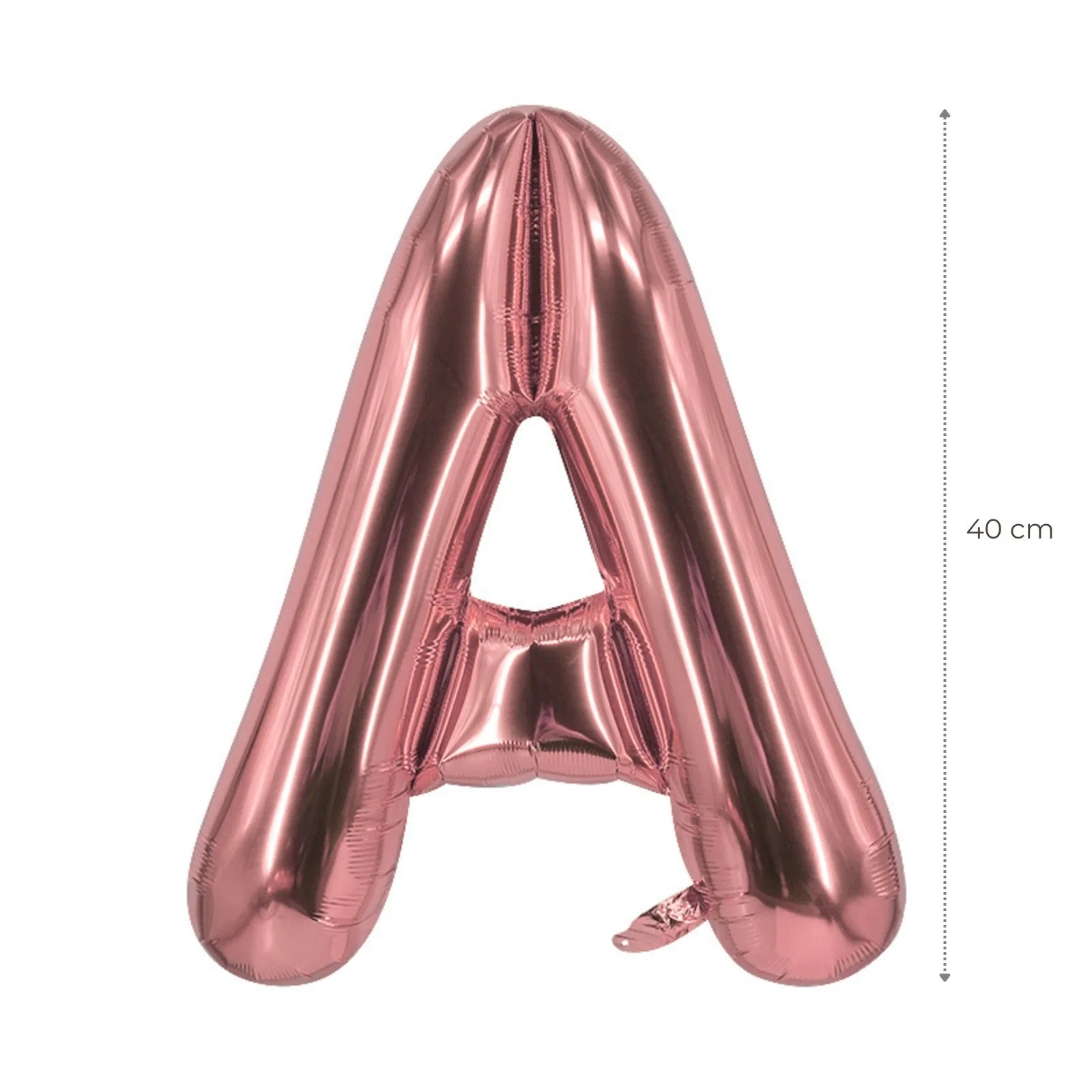 Buchstabenballon A Roségold Geburtstagsparty Ballon Folienballon 40cm - Image 2