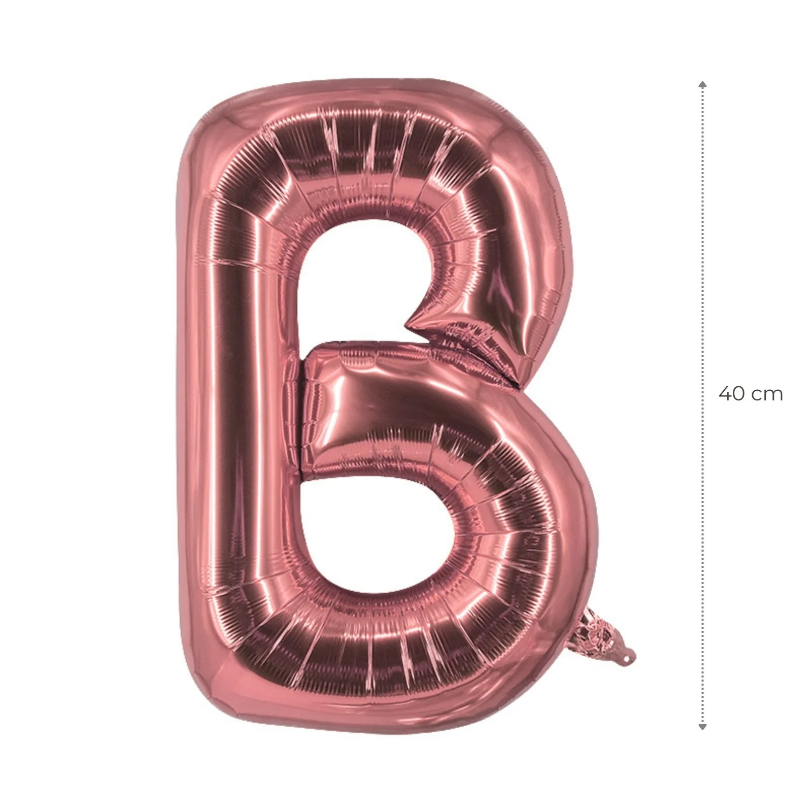 Buchstabenballon B Roségold Geburtstagsparty Ballon Folienballon 40cm - Image 2