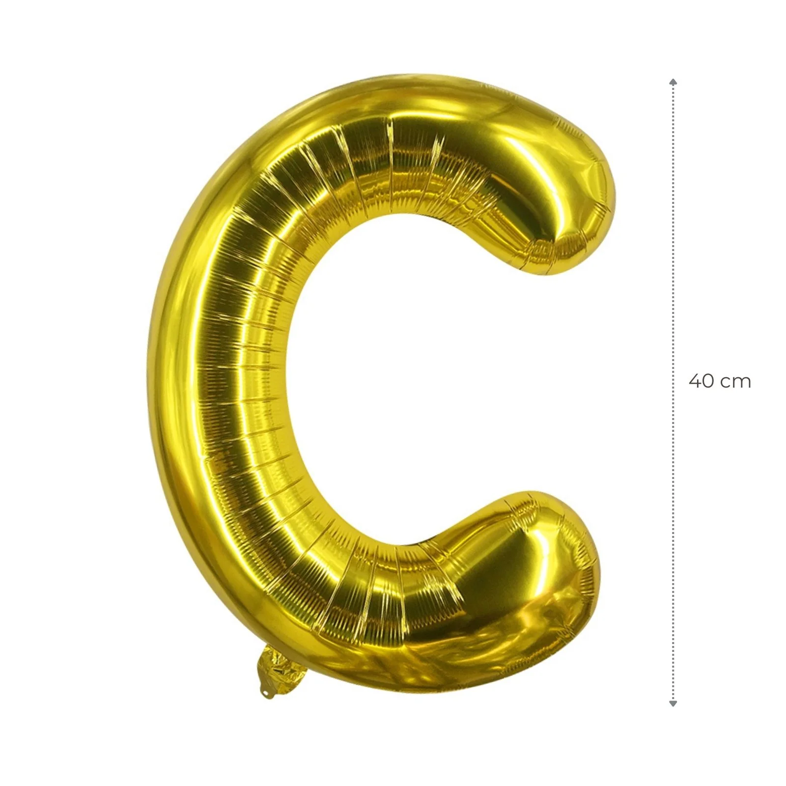 Buchstabenballon C Golden Geburtstagsparty Ballon Folienballon 40cm - Image 2