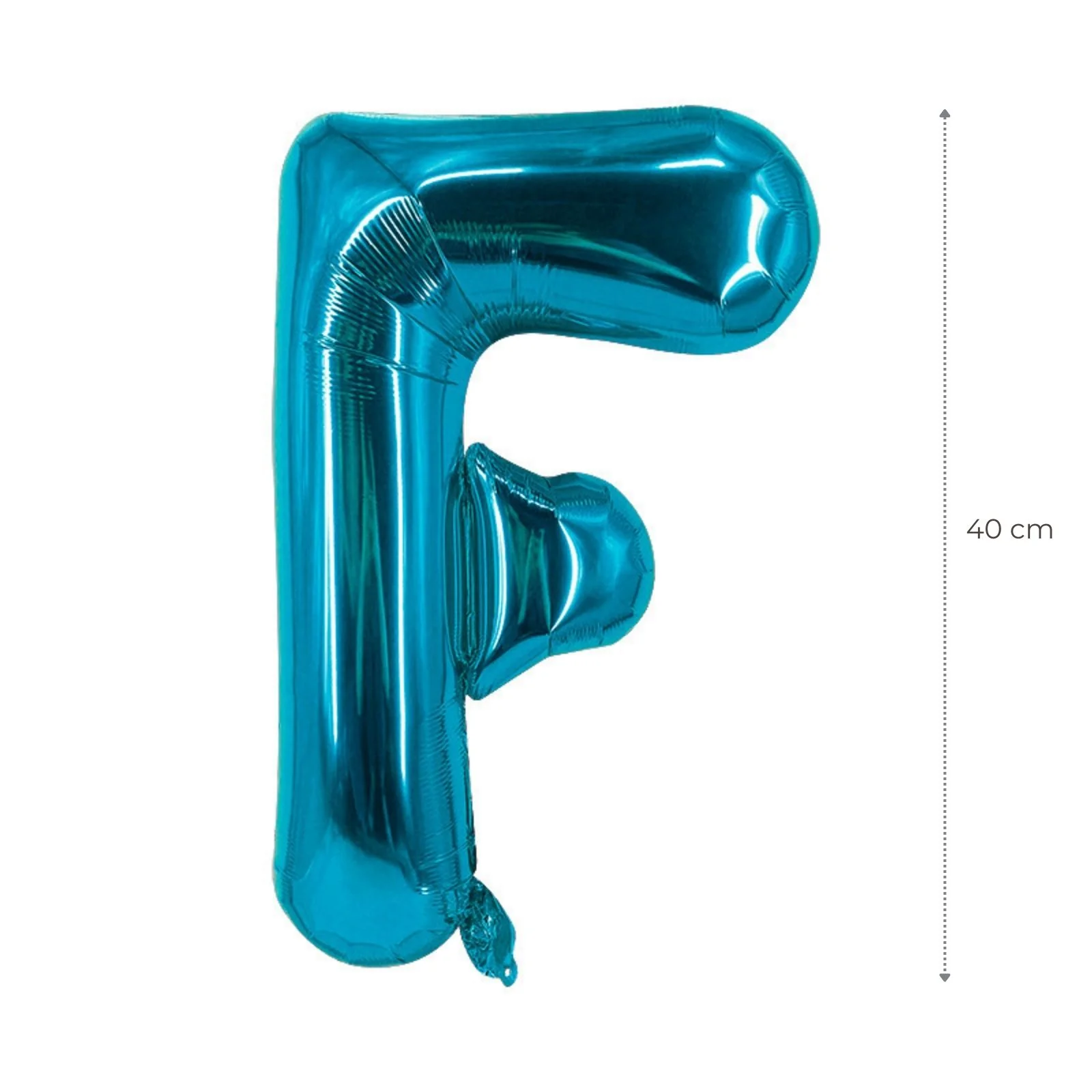 Buchstabenballon F Blau Geburtstagsparty Ballon Folienballon 40cm - Image 2