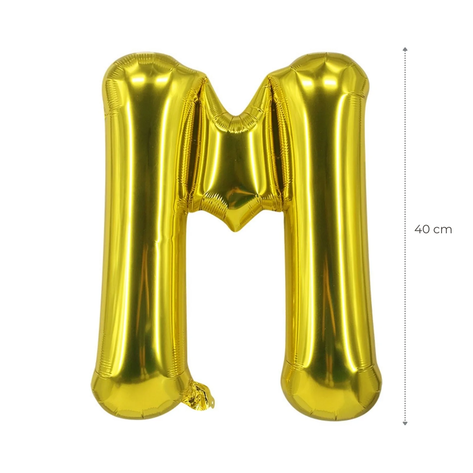 Buchstabenballon M Golden Geburtstagsparty Ballon Folienballon 40cm - Image 2