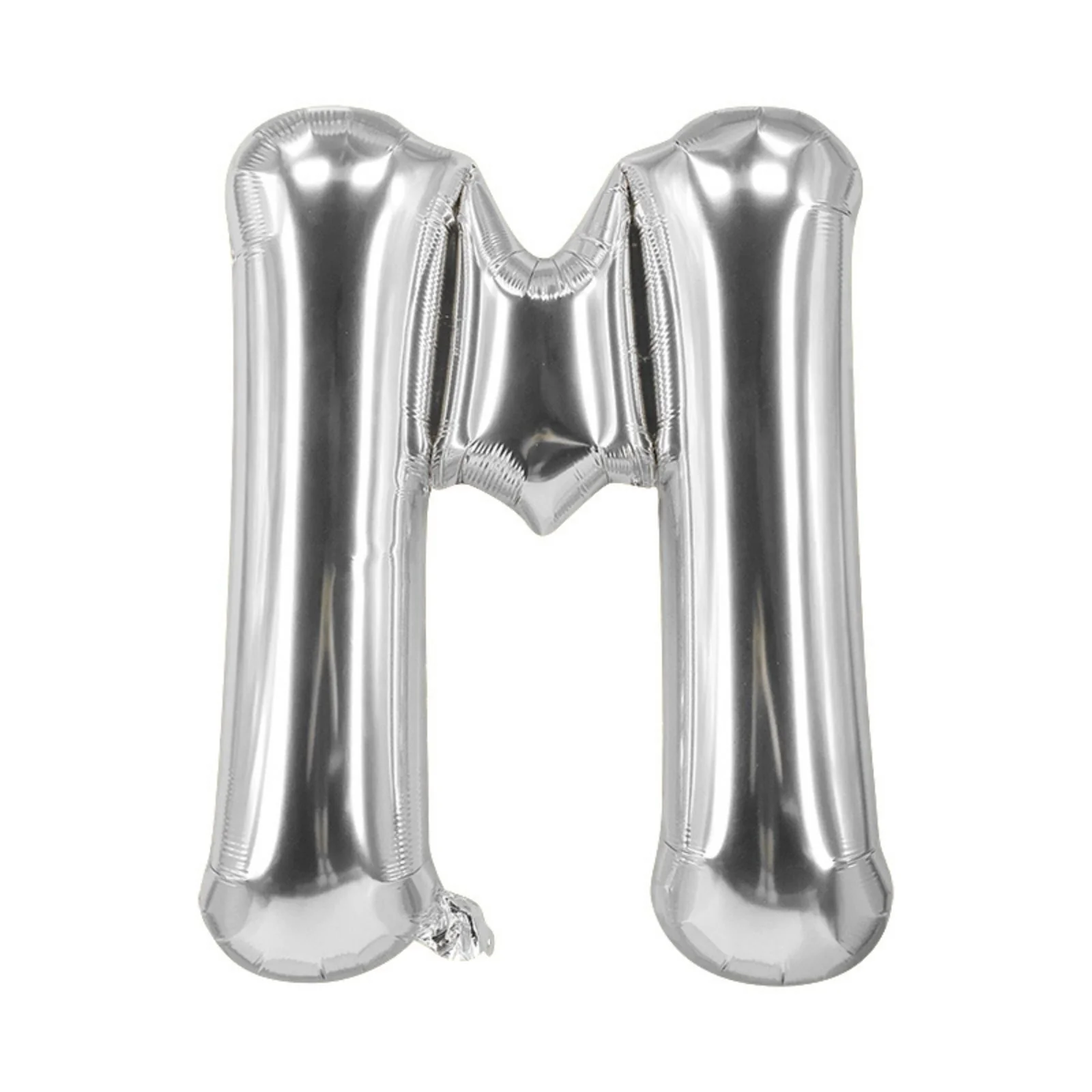 Buchstabenballon M Silbrig Geburtstagsparty Ballon Folienballon 80cm