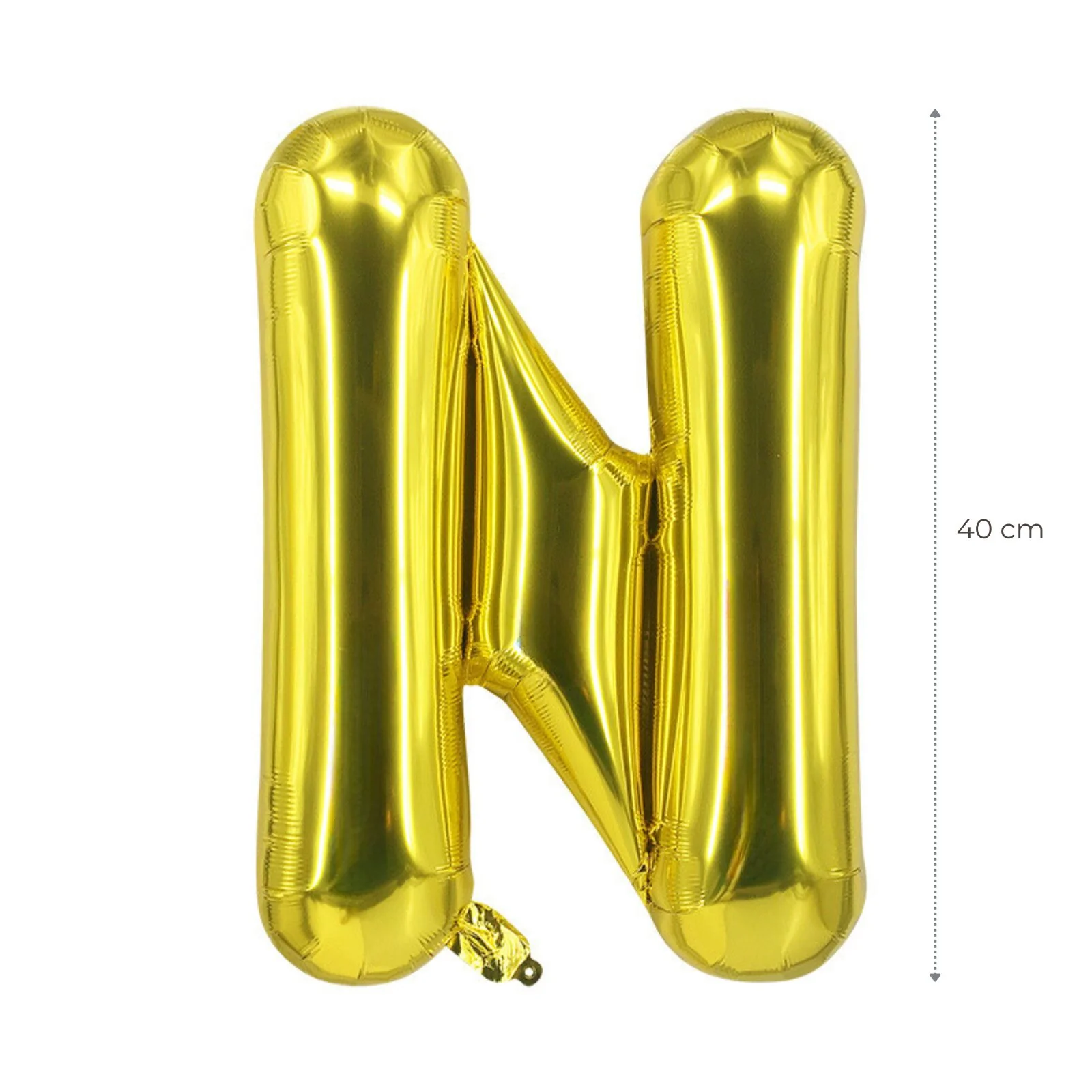 Buchstabenballon N Golden Geburtstagsparty Ballon Folienballon 40cm - Image 2