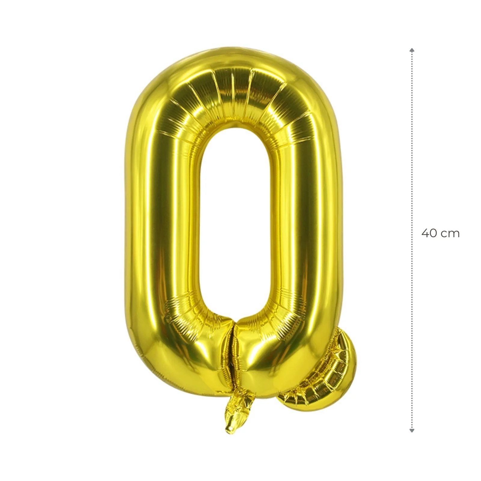 Buchstabenballon Q Golden Geburtstagsparty Ballon Folienballon 40cm - Image 2