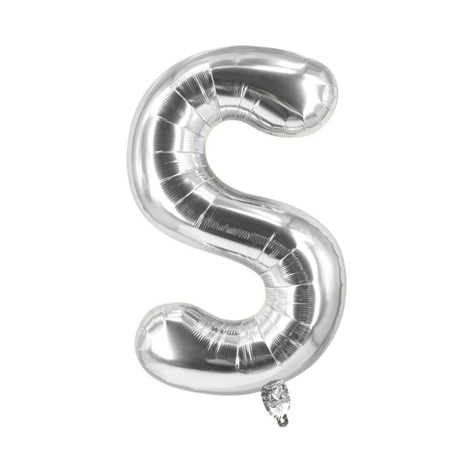 Buchstabenballon S Silbrig Geburtstagsparty Ballon Folienballon 40cm