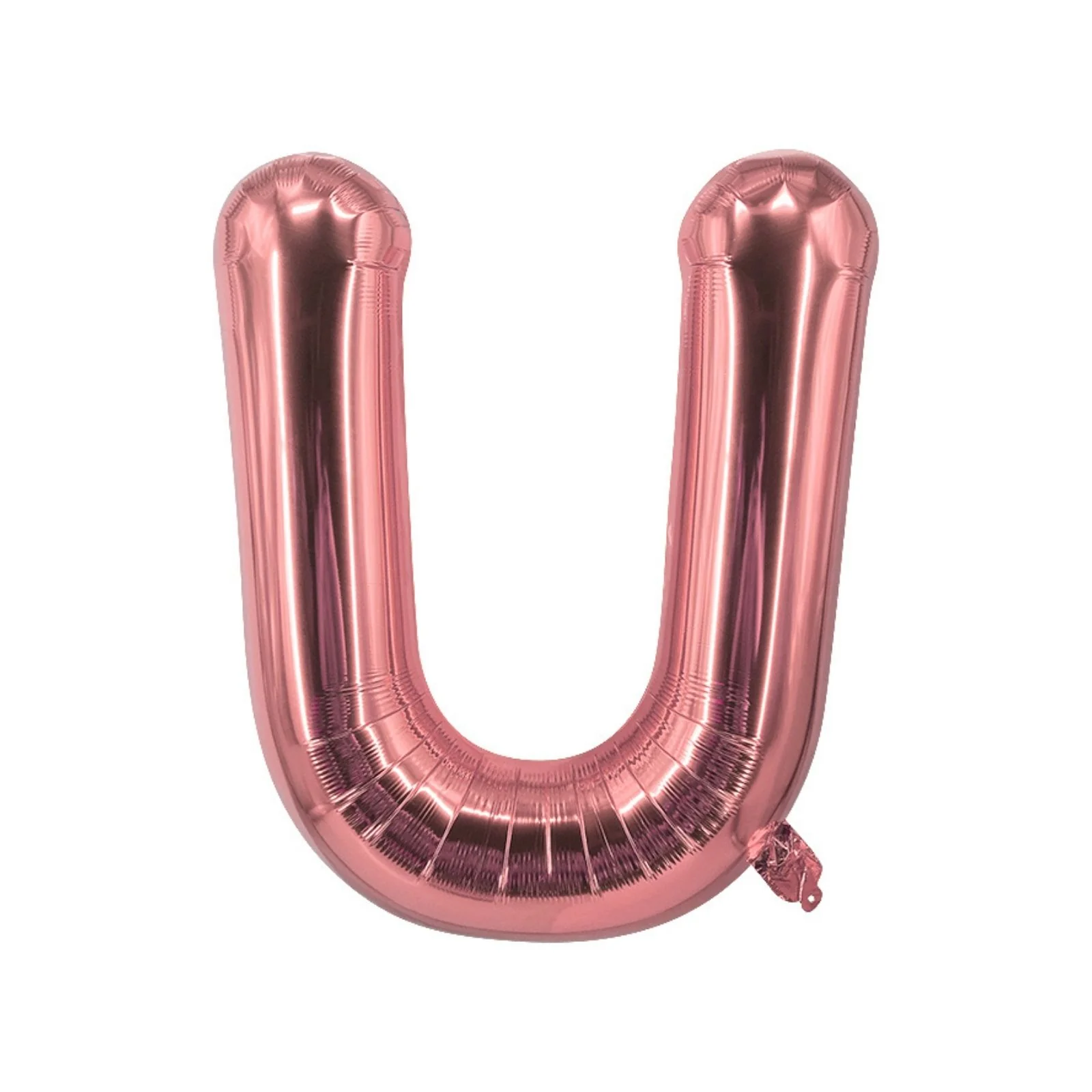 Buchstabenballon U Roségold Geburtstagsparty Ballon Folienballon 40cm