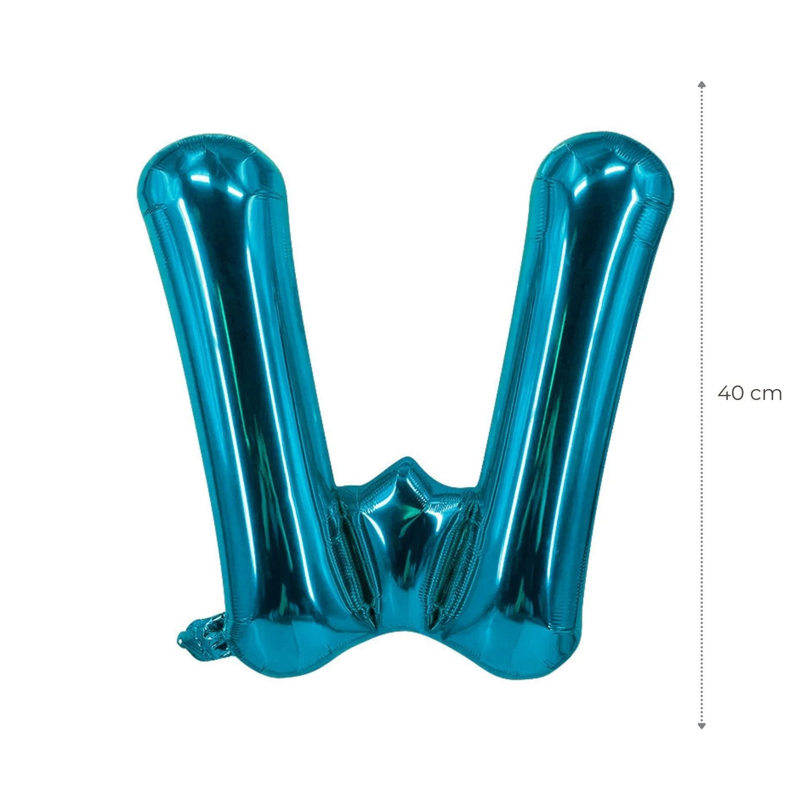 Buchstabenballon W Blau Geburtstagsparty Ballon Folienballon 40cm - Image 2
