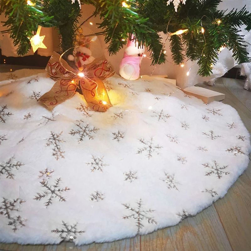 Christbaum-Rock Baumrock-Matte Weihnachtsbaumdecke Tannenbaum-Teppich - Image 3