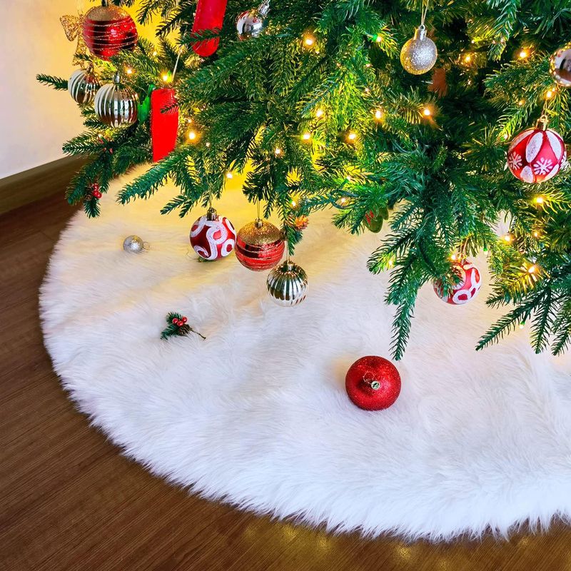 Christbaum-Rock Baumrock-Matte Weihnachtsbaumdecke Tannenbaum-Teppich - Image 3
