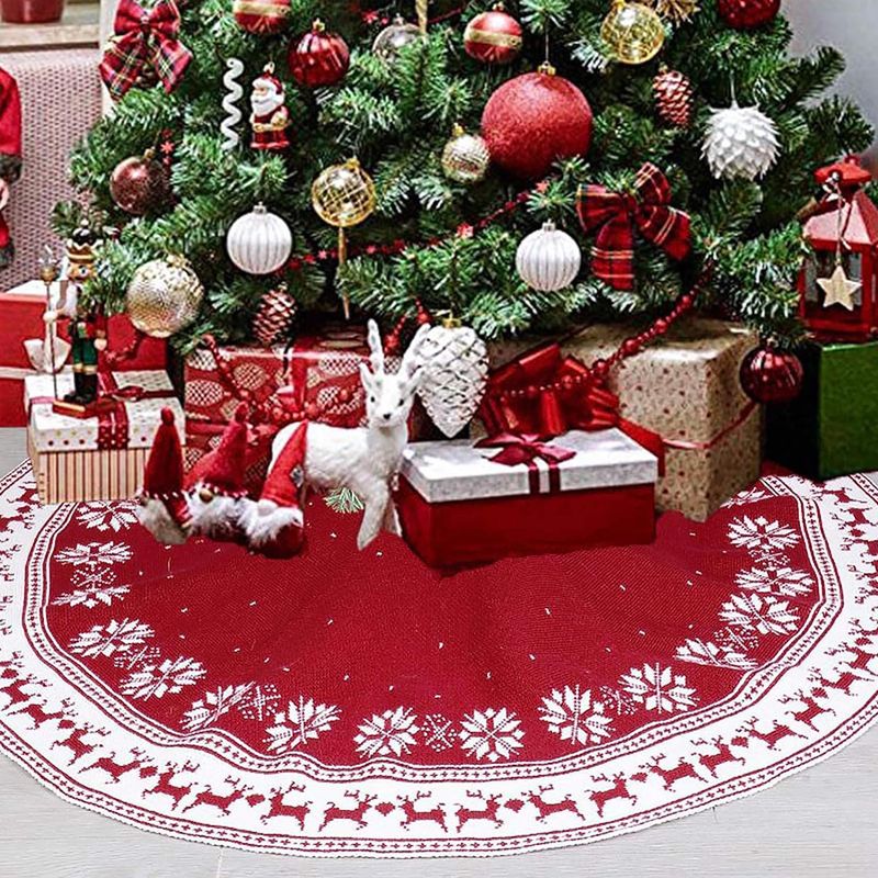 Christbaum-Rock Tannenbaum-Teppich Weihnachtsbaumdecke Baumrock-Matte - Image 6