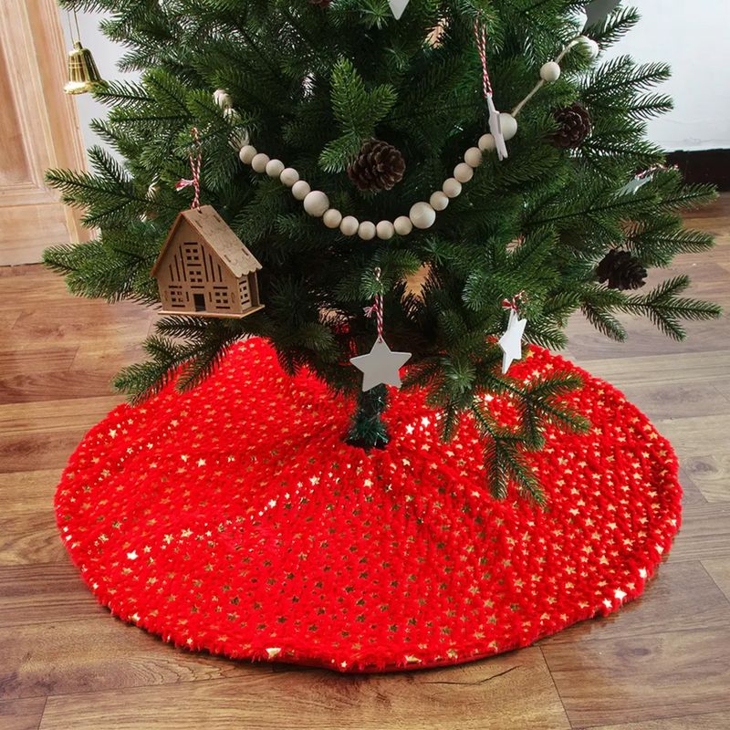 Christbaum-Rock Weihnachtsbaumdecke Tannenbaum-Teppich Baumrock-Matte - Image 4