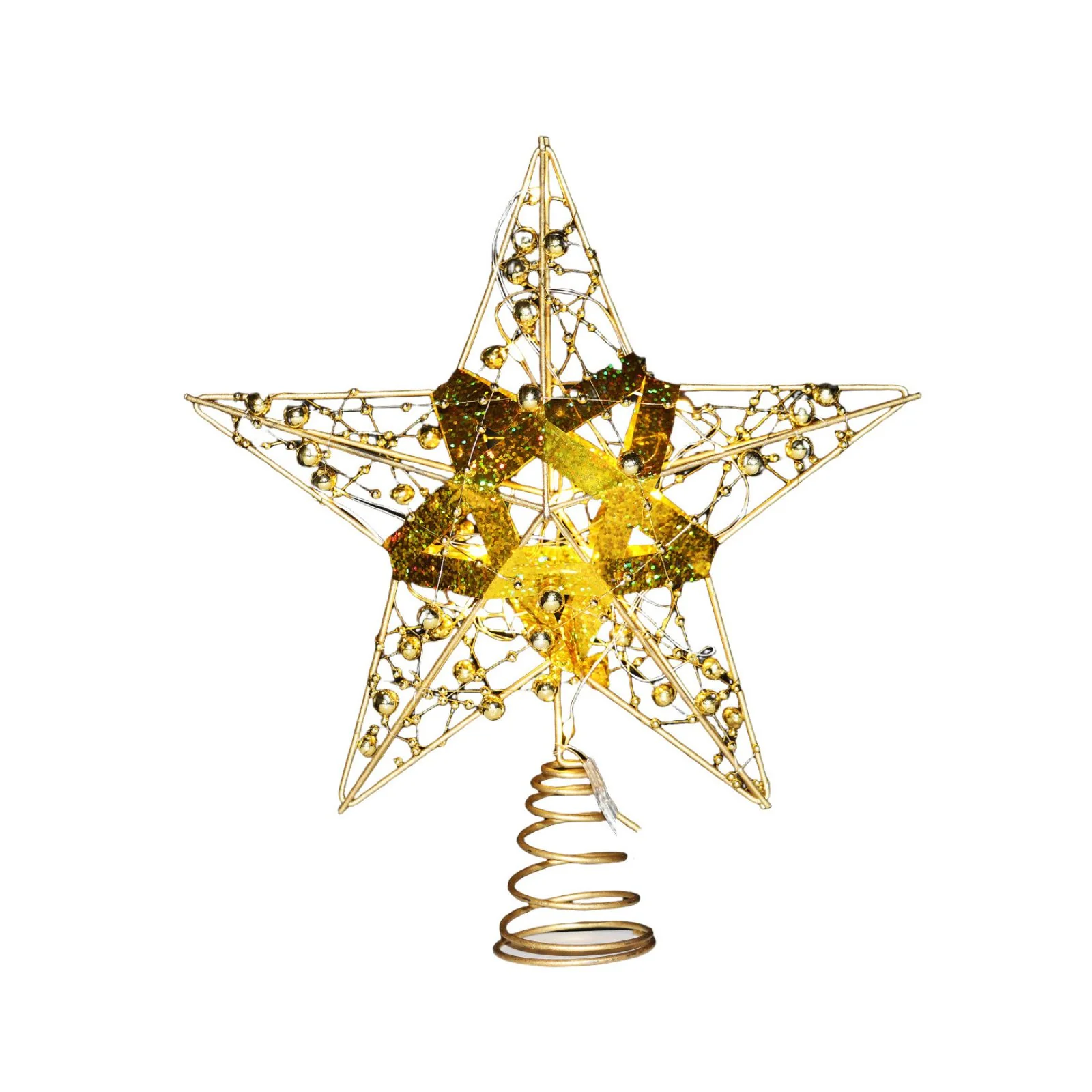 Christbaumspitze LED-Stern Baumspitze mit Licht Weihnachtsbaumspitze