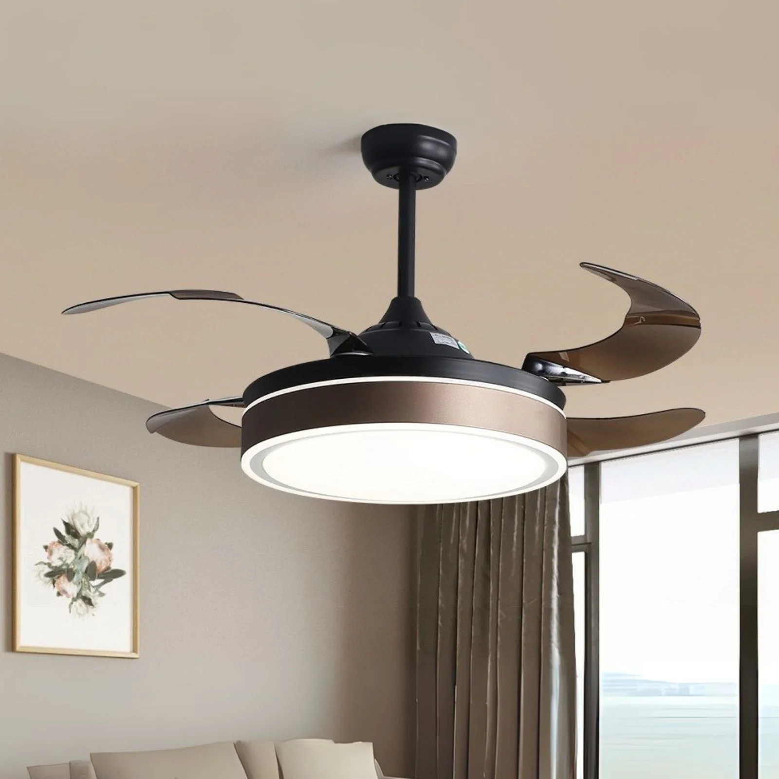 Deckenventilator mit LED-Beleuchtung Deckengebläse Ventilator - Image 4