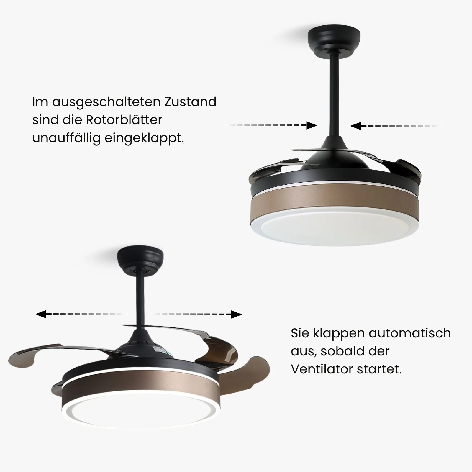 Deckenventilator mit LED-Beleuchtung Deckengebläse Ventilator - Image 7