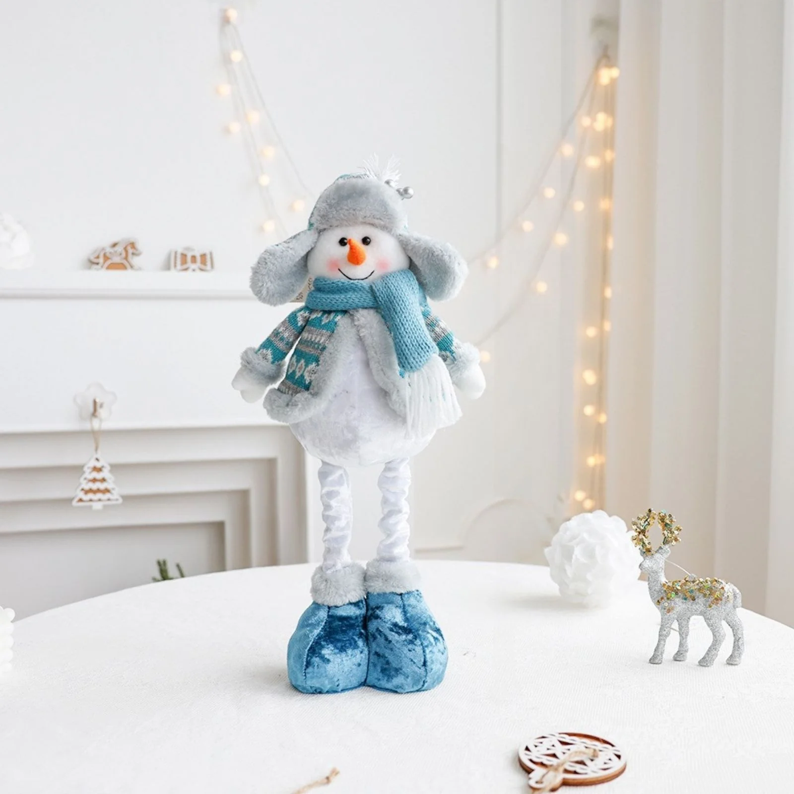 Deko-Schneemann Schneemannfigur Stehfigur Schneemann Dekofigur Winter - Image 2