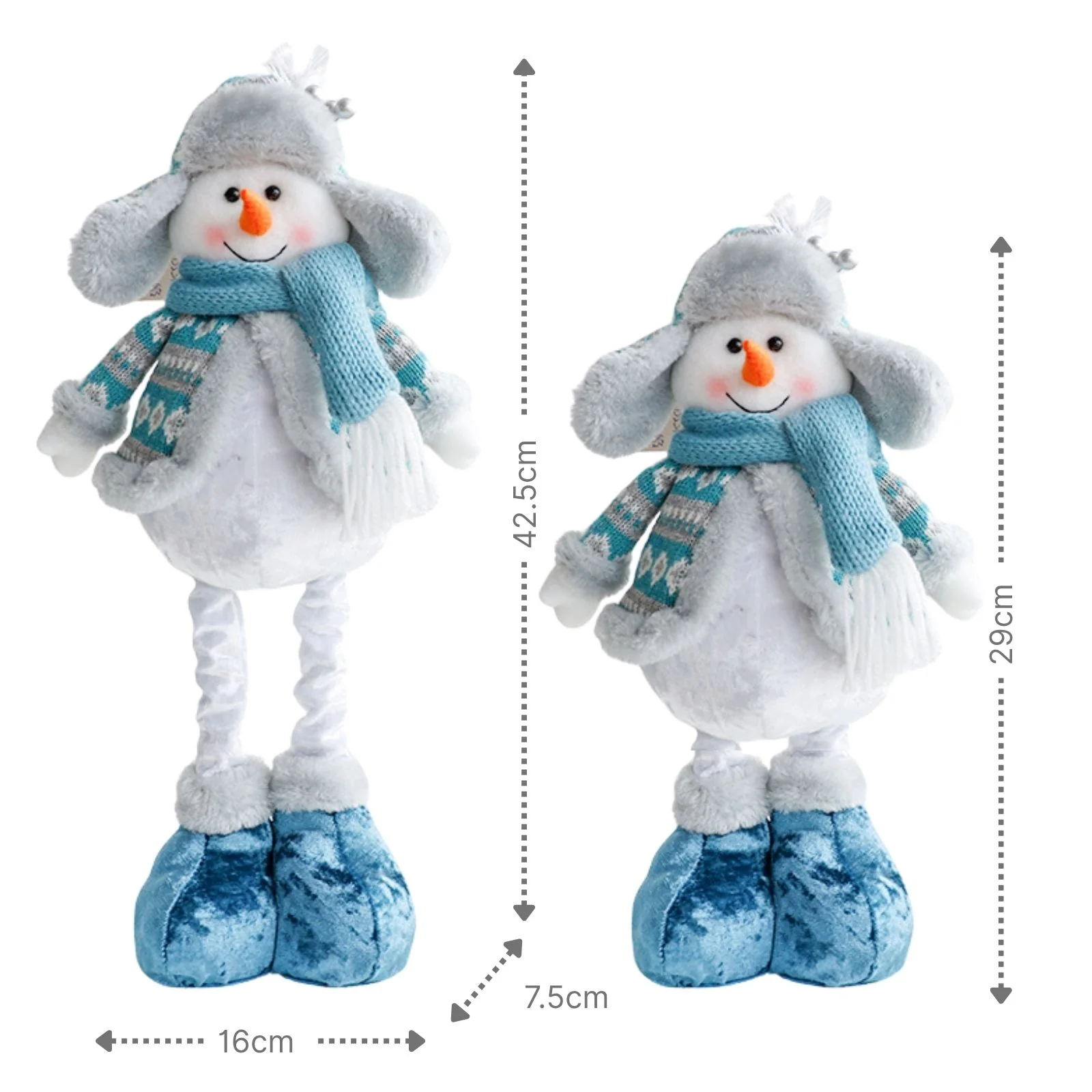 Deko-Schneemann Schneemannfigur Stehfigur Schneemann Dekofigur Winter - Image 5