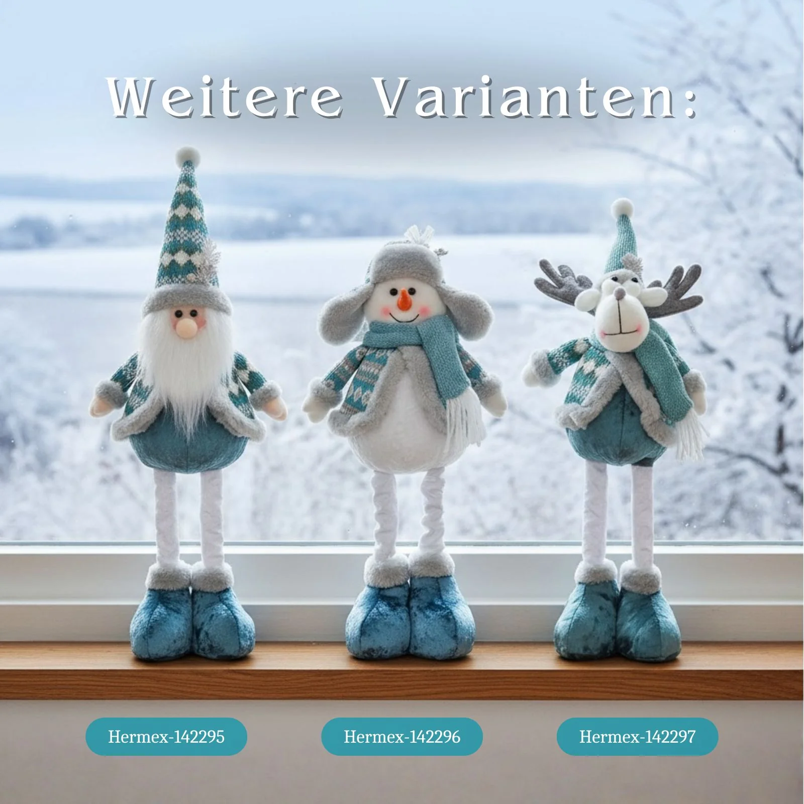 Deko-Schneemann Schneemannfigur Stehfigur Schneemann Dekofigur Winter - Image 7