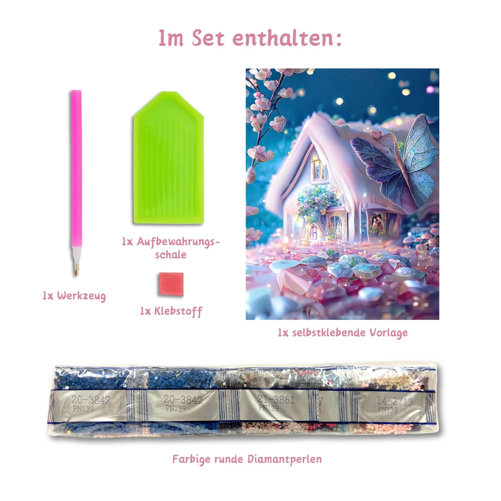 Dekorative Malerei Bastelset DIY-Diamantgemälde Diamantmalerei Diamond Painting - Image 3