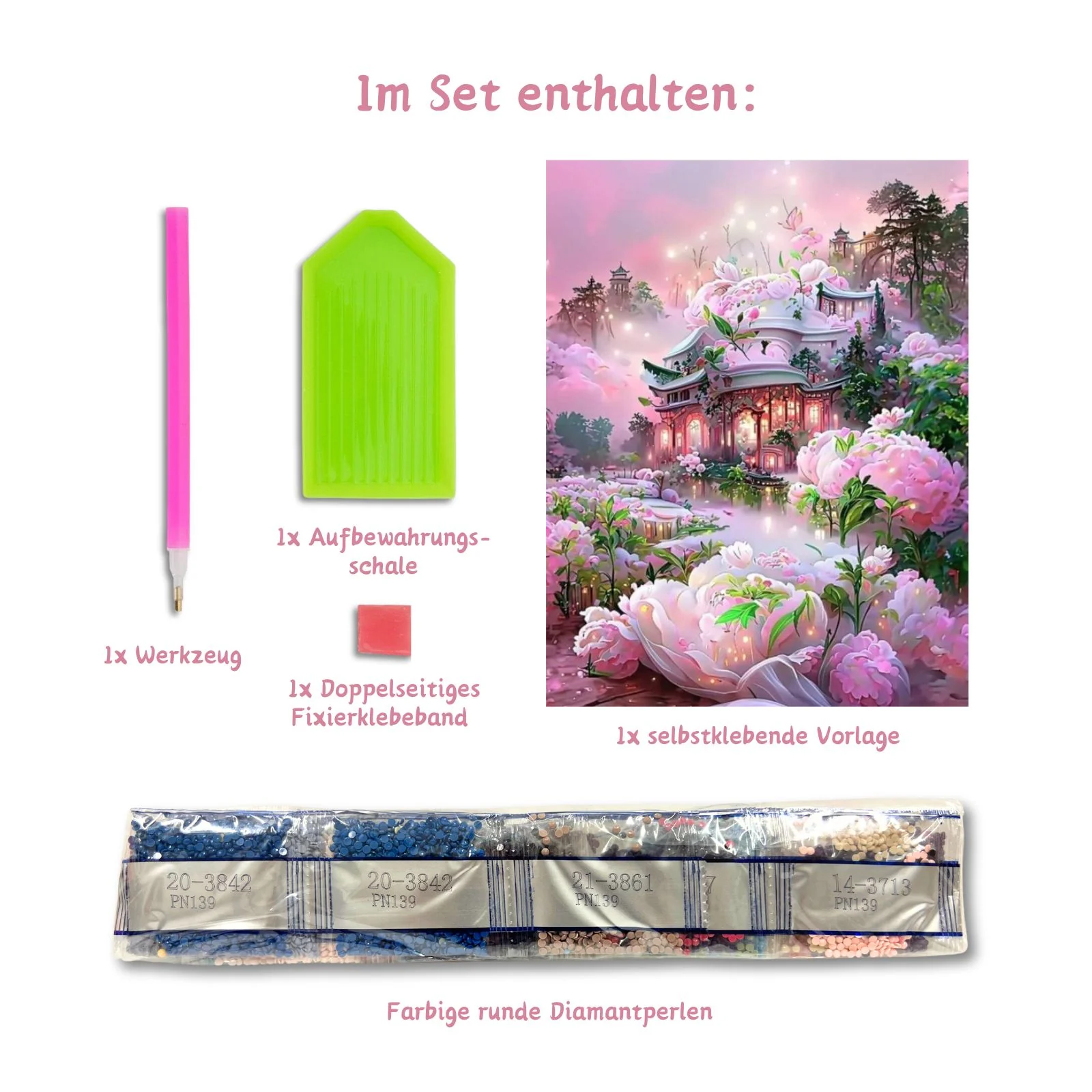 DIY-Diamond Painting Strasssteinbild Diamantgemälde Diamantmalerei Bastelset - Image 3