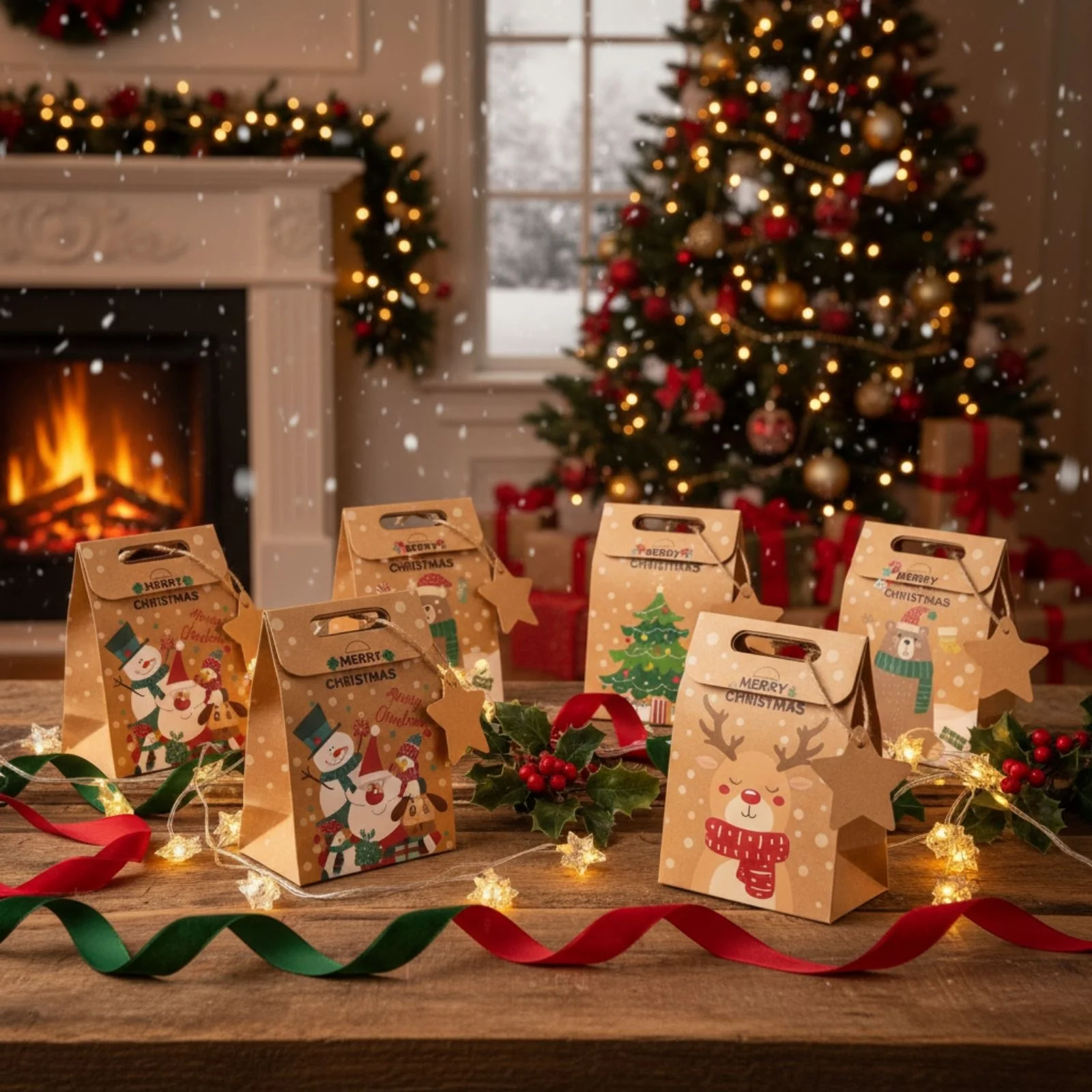DIY Adventskalender Adventskalender-Säckli Weihnachts-Tüten Tütenset - Image 2