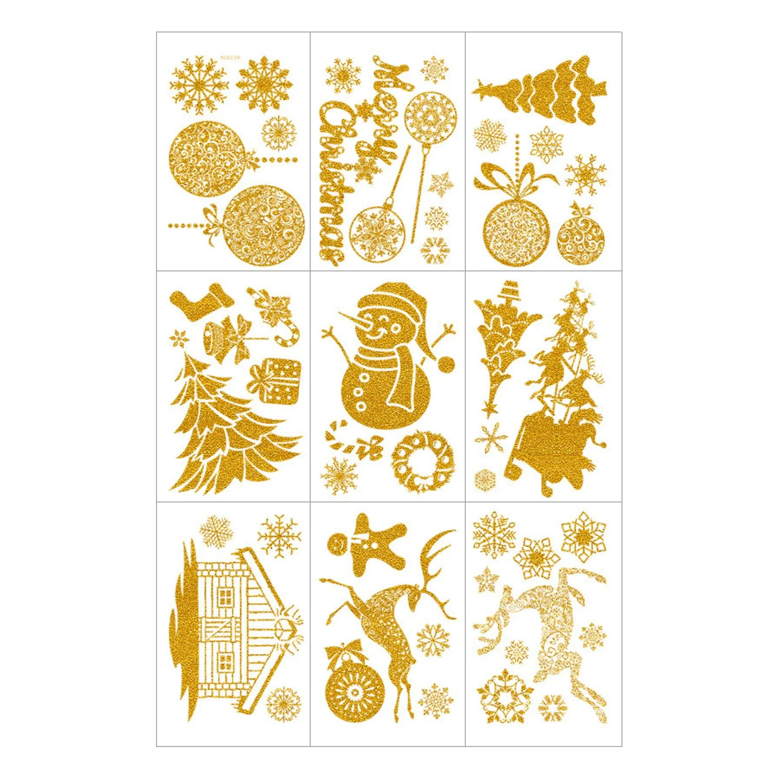 DIY Deko Weihnachtsaufkleber Fenstersticker Merry Christmas Happy New Year - Image 3
