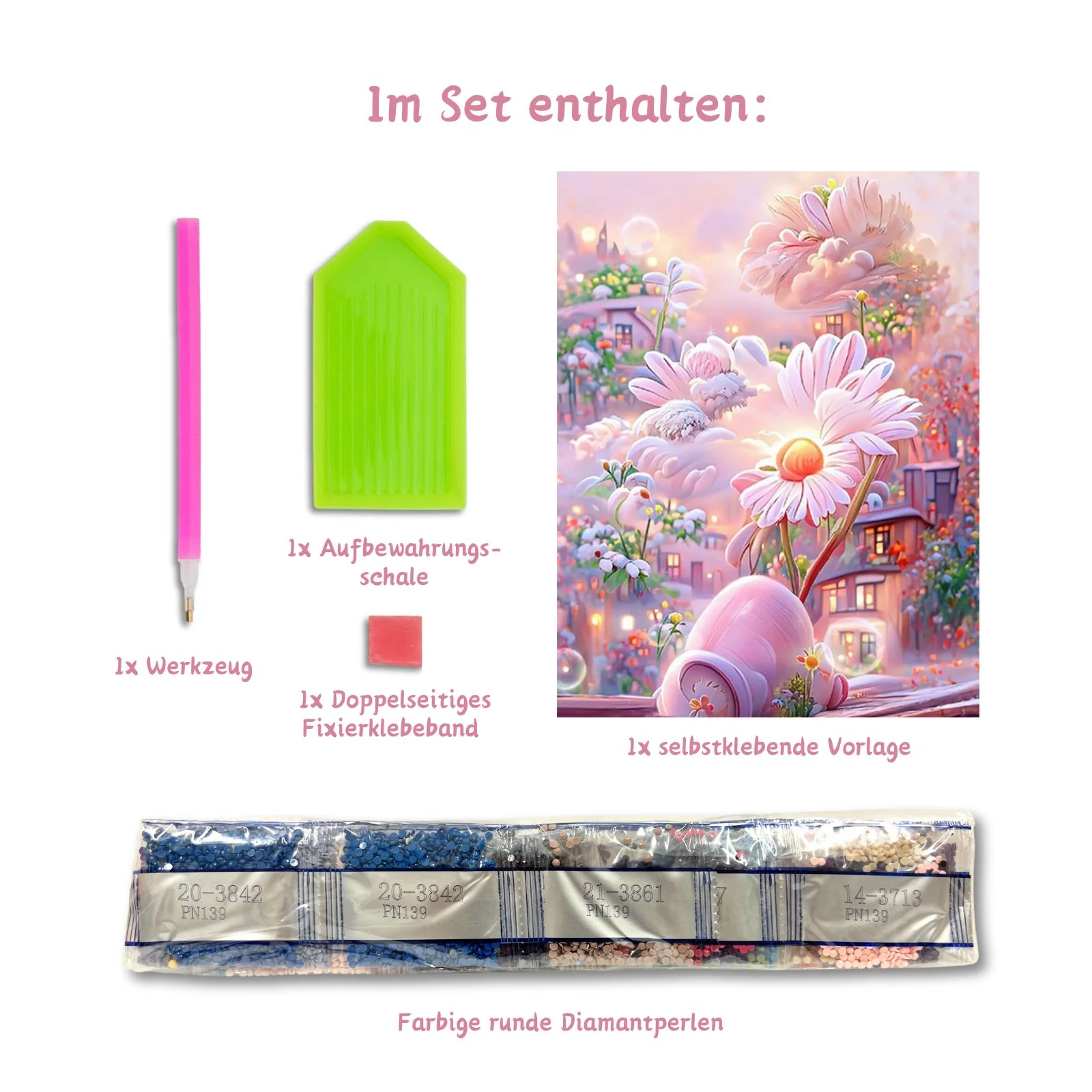 DIY-Diamantgemälde Strasssteinbild Diamantmalerei Diamond Painting Bastelset - Image 3