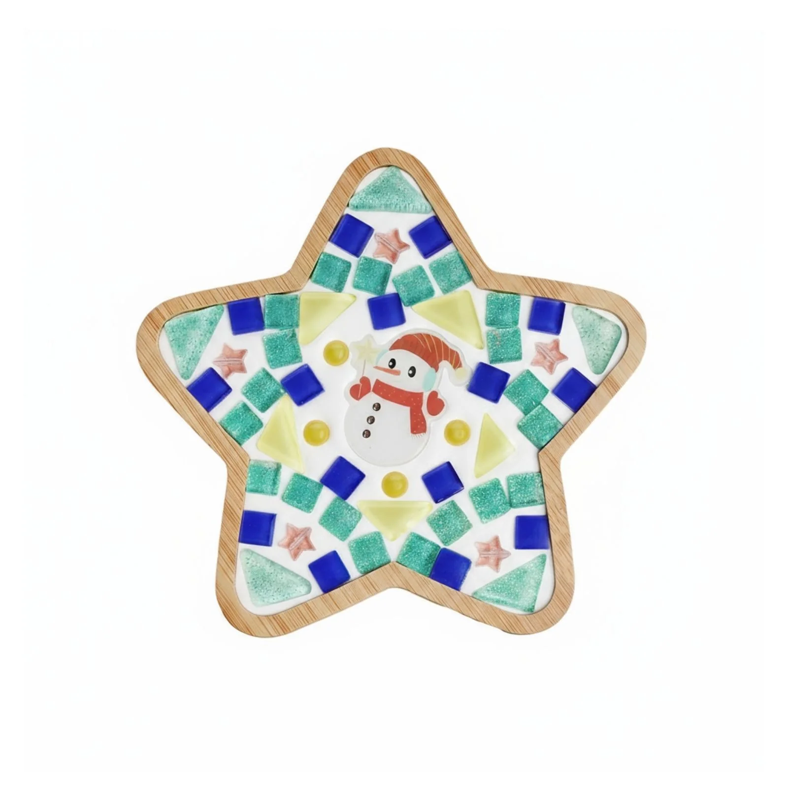 DIY-Mosaik-Bastelset Schneemann Mosaik-Untersetzer Stern-Untersetzer