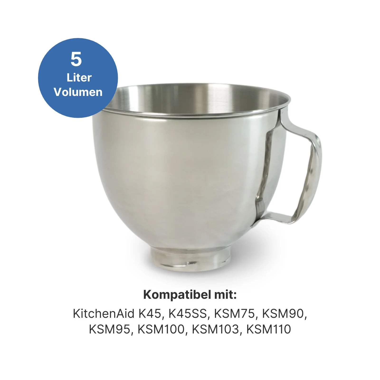 Alternative Edelstahlschüssel für KitchenAid Rührschüssel Teigschüssel - Image 3