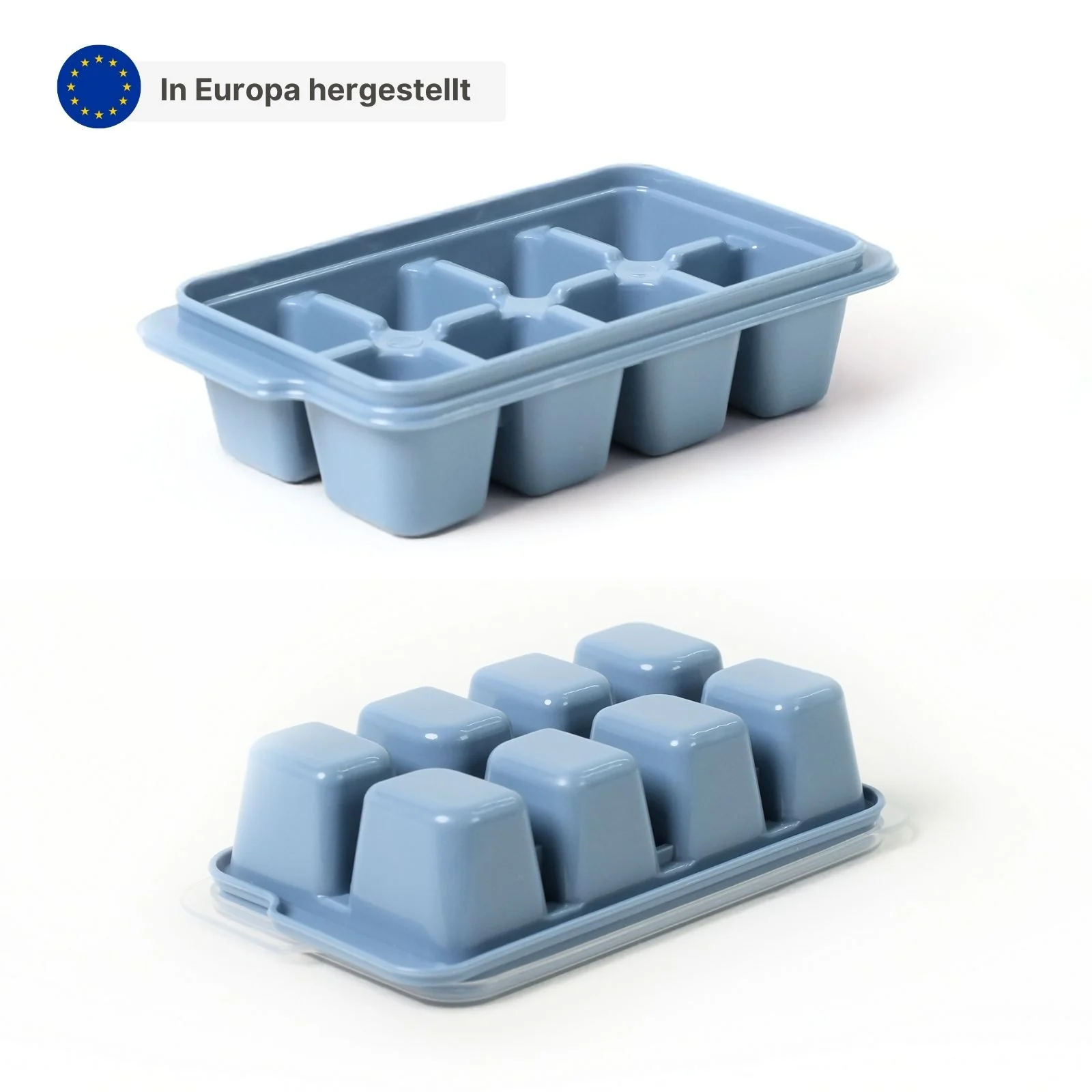 Eiswürfelschale mit Deckel Eiswürfelbehälter Eiswürfelform - Image 3