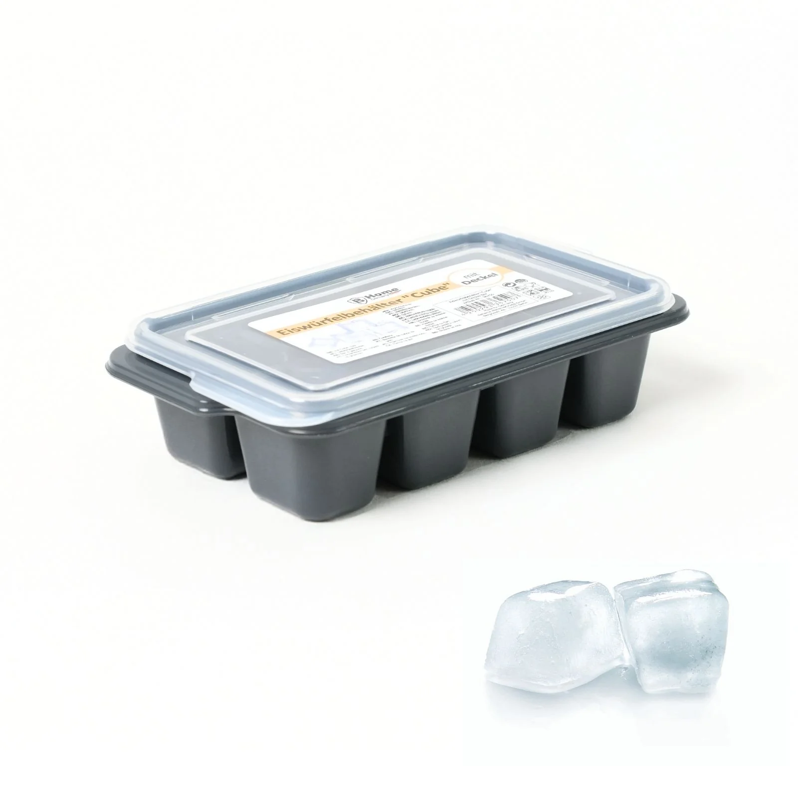 Eiswürfelschale mit Deckel Eiswürfelform Eiswürfelbehälter - Image 2