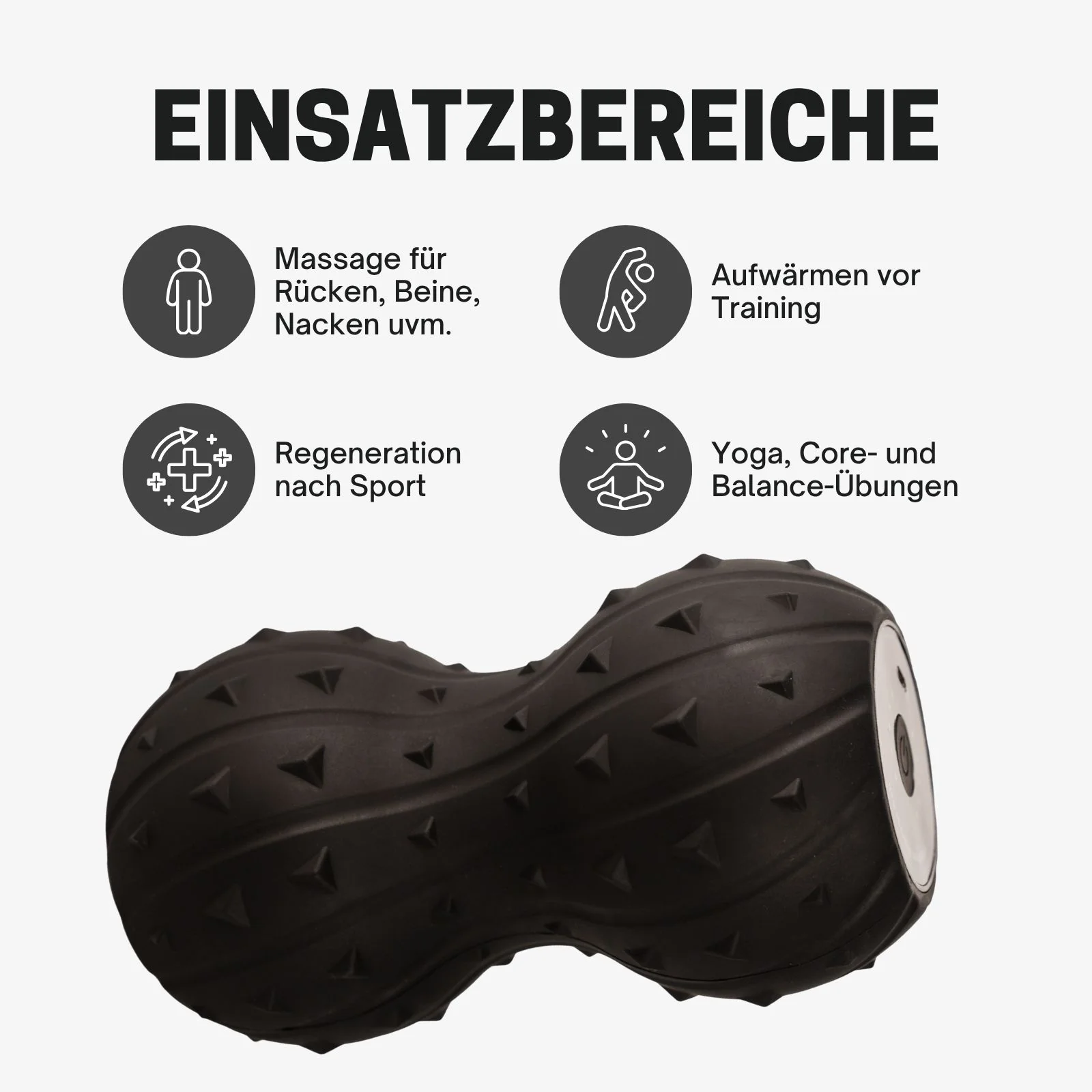 Elektrische Faszienrolle Fitnessrolle Vibrations-Massagerolle Knierolle - Image 5