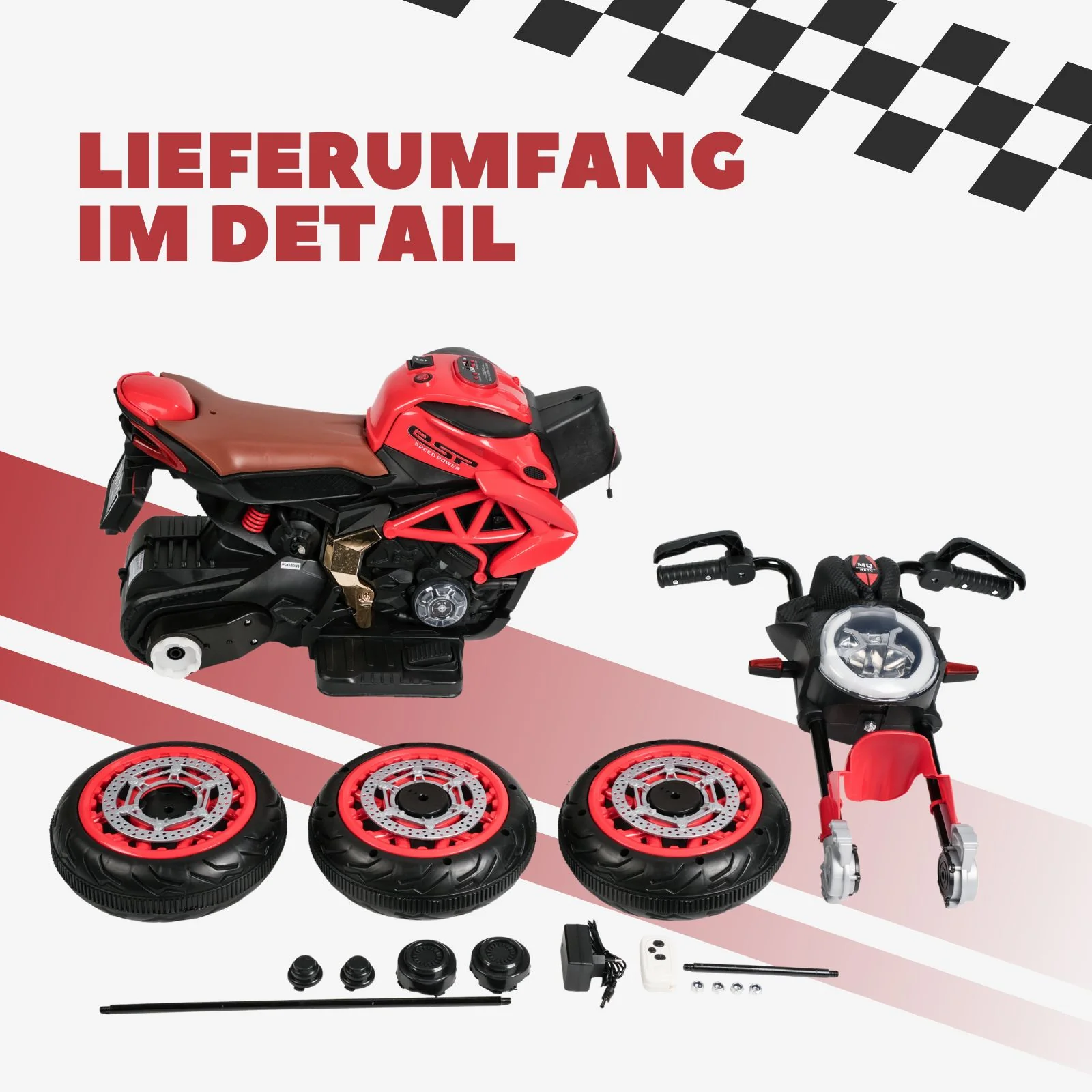 Elektro-Motorrad für Kinder Elektro-Dreirad Kinderfahrezug Spielzeug - Image 8