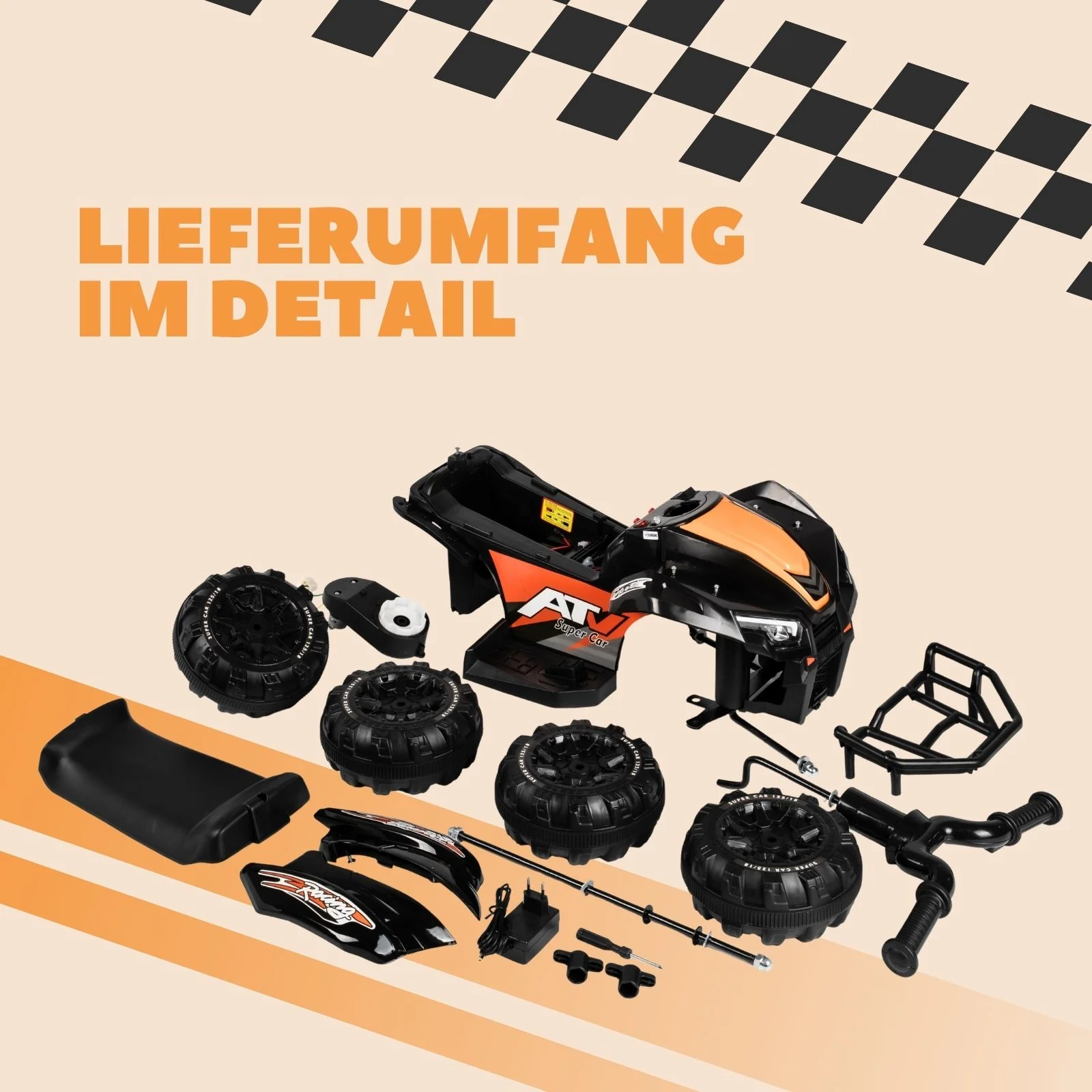 Elektro-Quad für Kinder Elektrofahrzeug Kinderfahrzeug Spielzeug ATV - Image 6