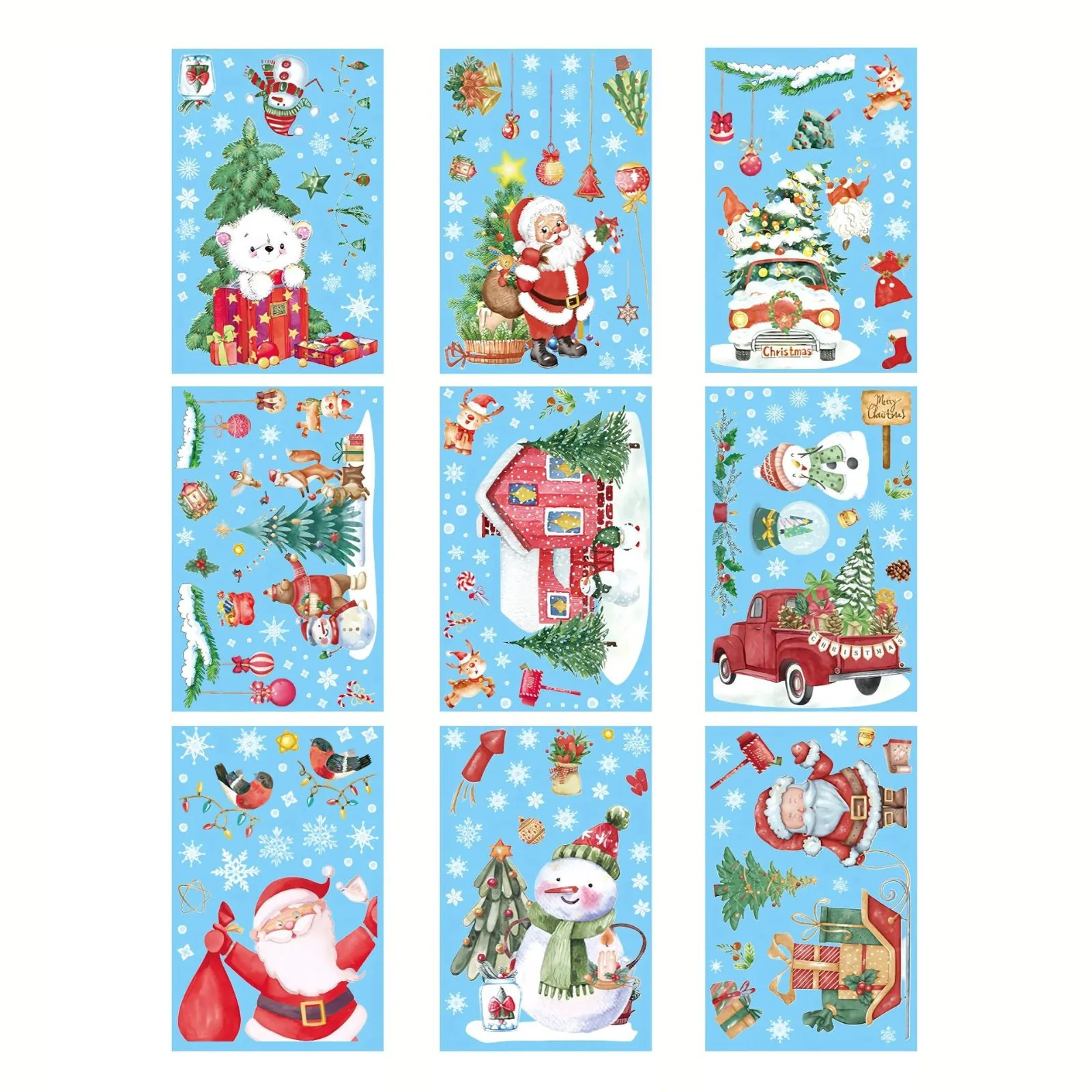 Fensterbilder klebbar für Kids Weihnachtssticker Weihnachtsaufkleber Fenster - Image 3