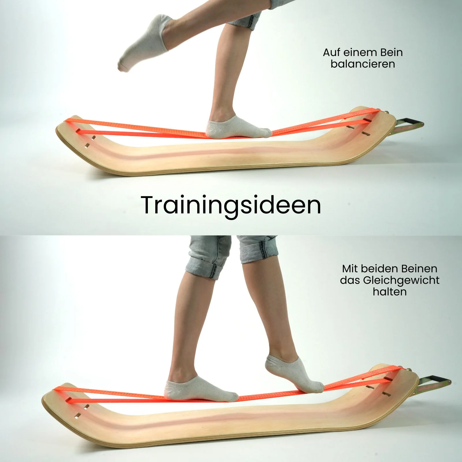 Fitness-Balanceboard mit Slackline Fitnessbrett Balancebrett - Image 5