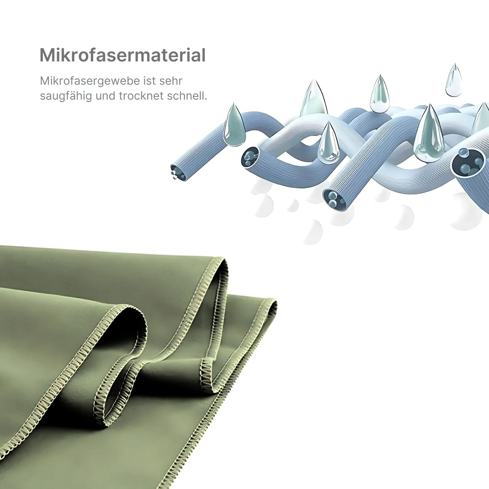 Fitnesshandtuch Badetuch Mikrofaser-Sporthandtuch Strandtuch - Image 3