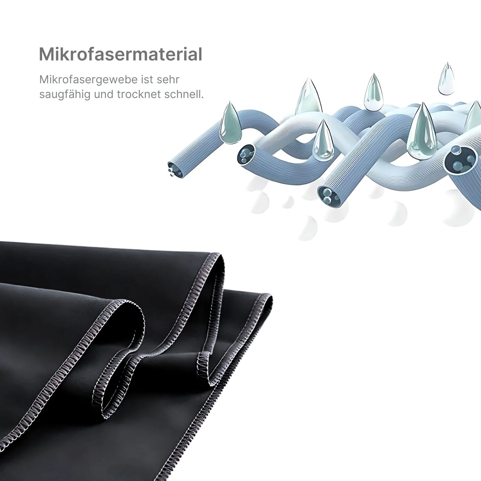 Fitnesshandtuch Badetuch Strandtuch Mikrofaser-Sporthandtuch - Image 3